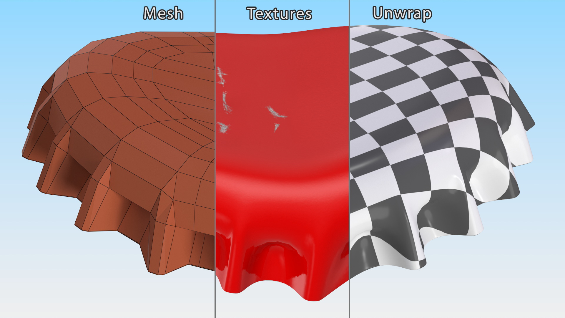 3D model Bent Bottle Cap