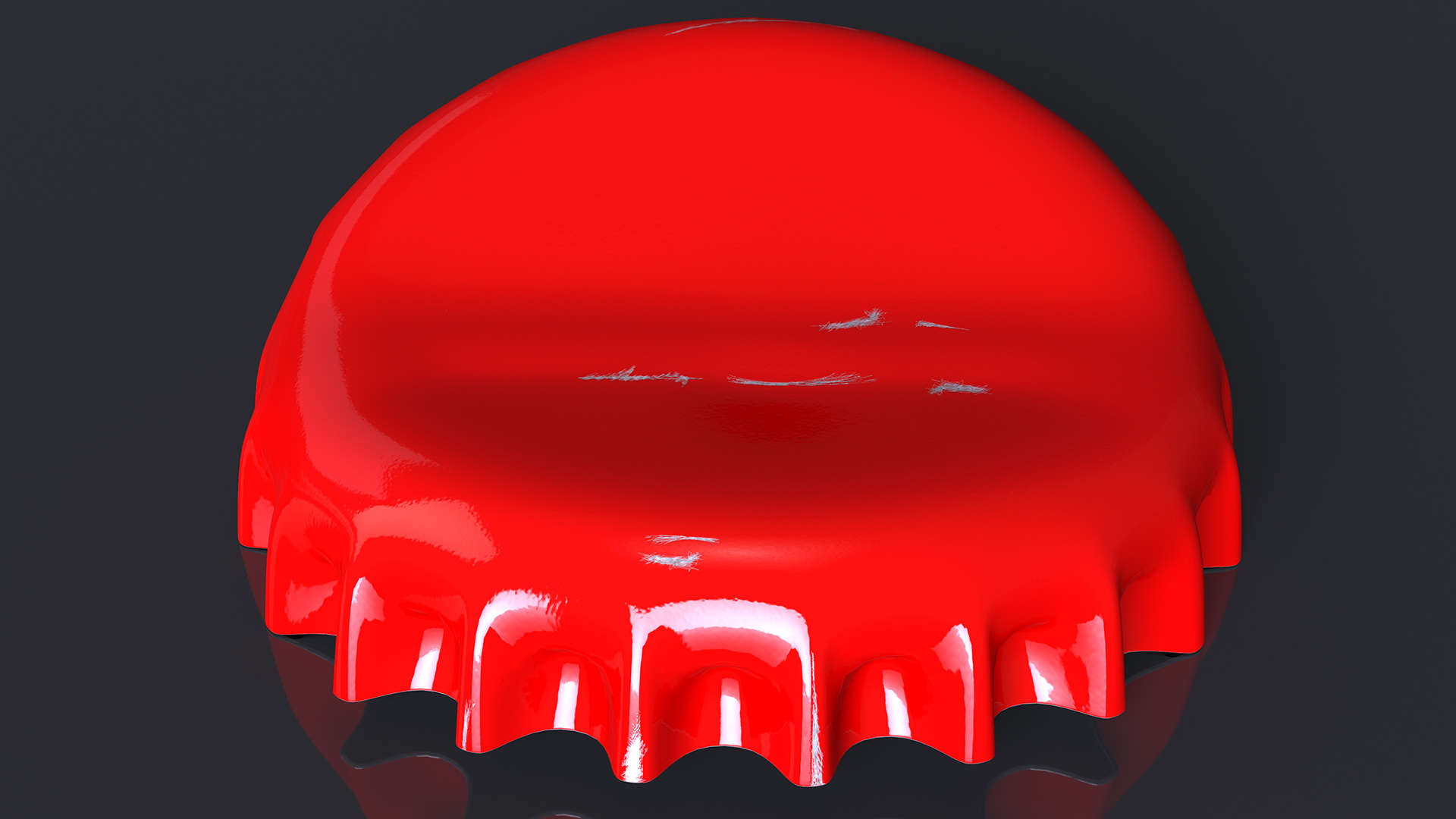3D model Bent Bottle Cap
