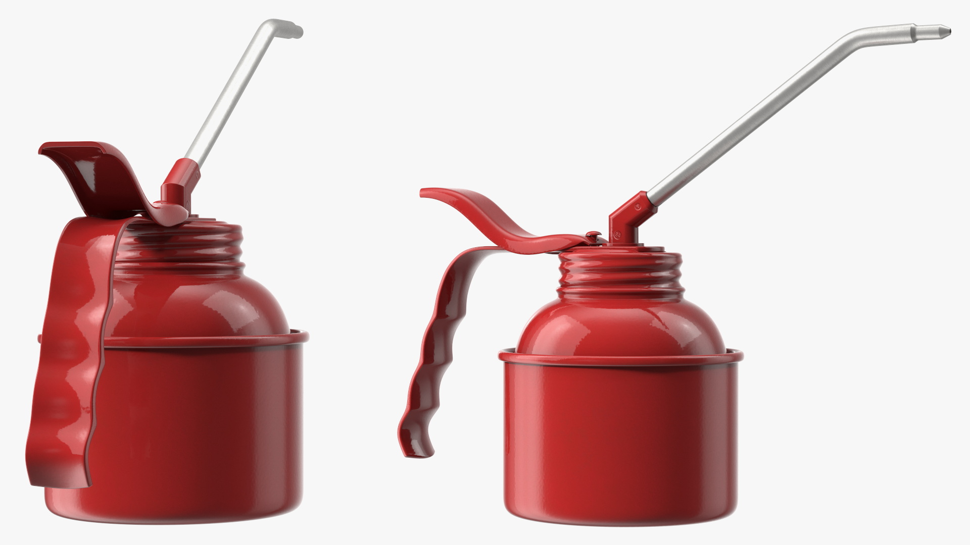3D model Metal Oiler Red