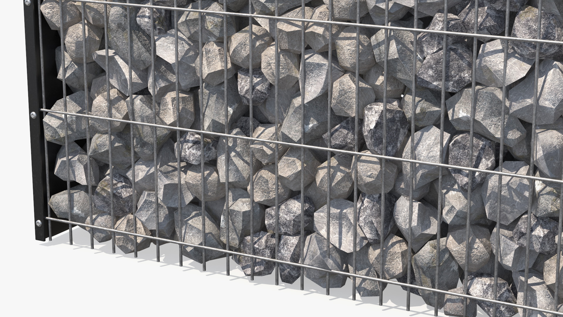 Gabion Wall Section 3D model