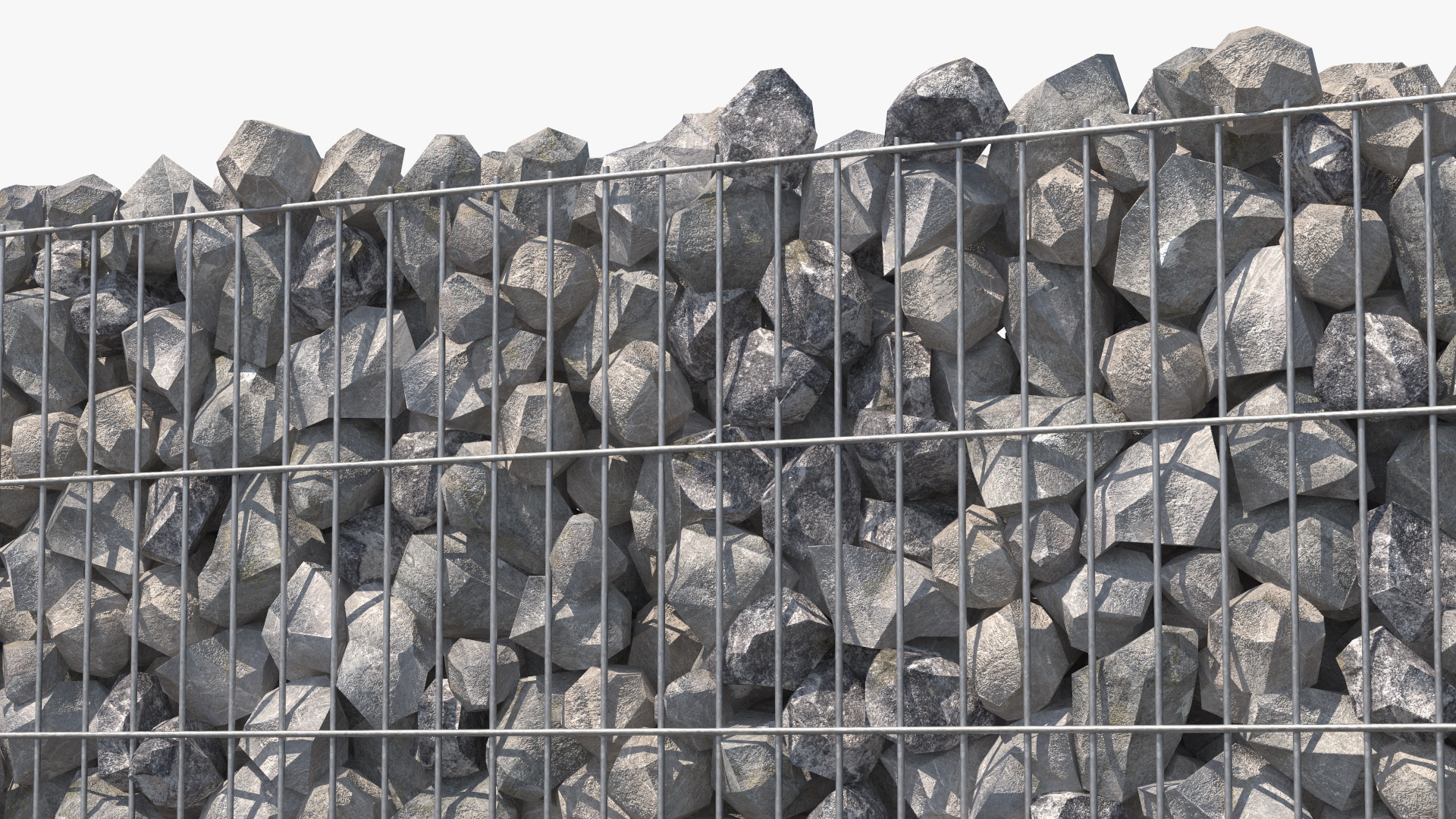 Gabion Wall Section 3D model