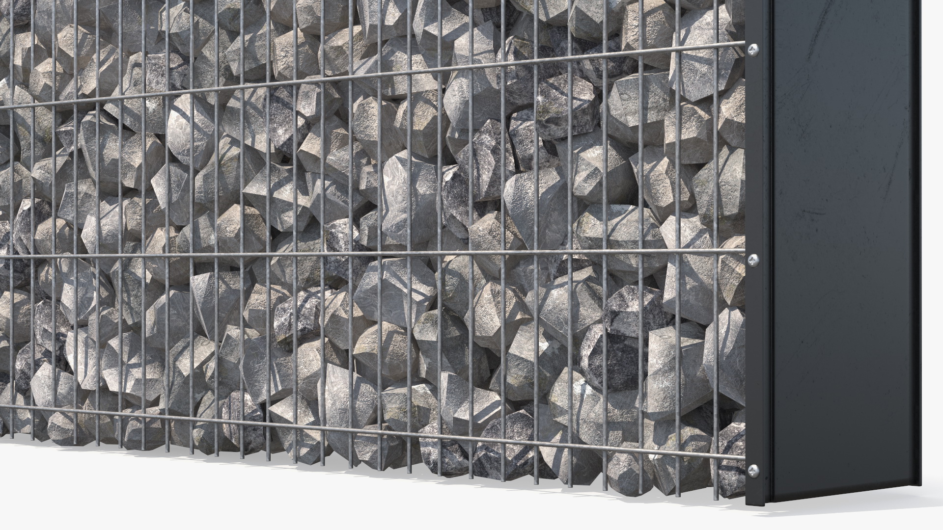 Gabion Wall Section 3D model