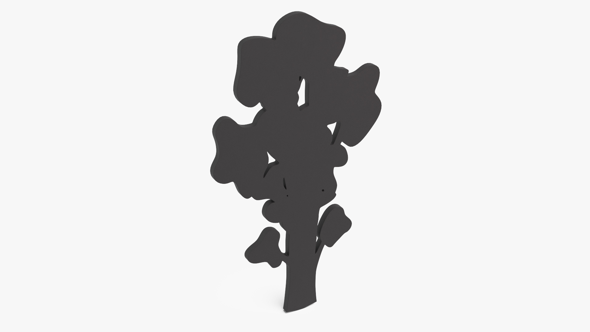 3D Small Tree Silhouette