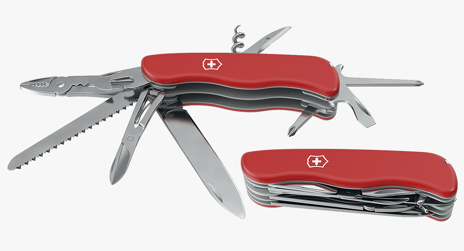 3D Swiss Army Classic Pen Knife model