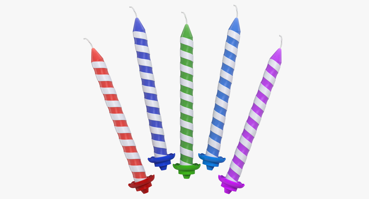 3D model Birthday Candles Set