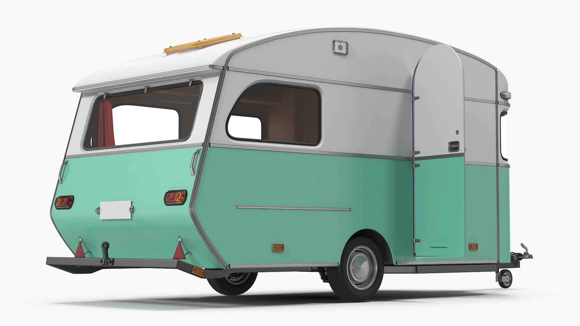 Constructam Comet 5 Vintage Caravan Rigged 3D