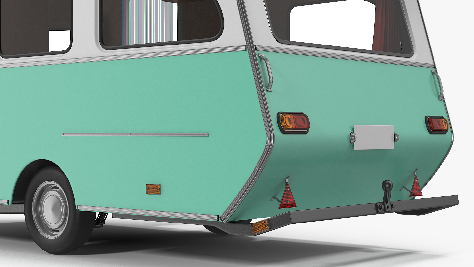 Constructam Comet 5 Vintage Caravan Rigged 3D