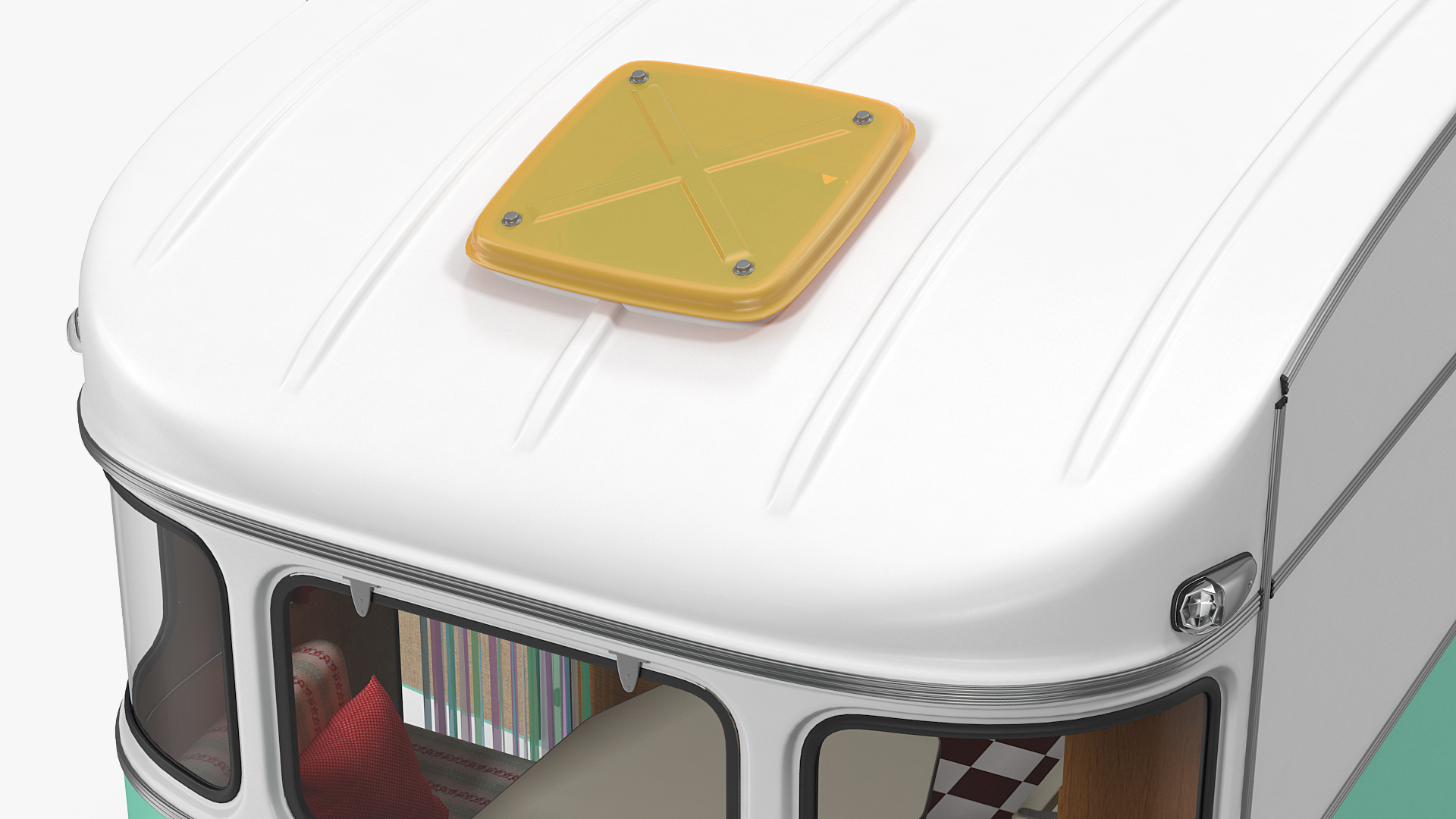 Constructam Comet 5 Vintage Caravan Rigged 3D