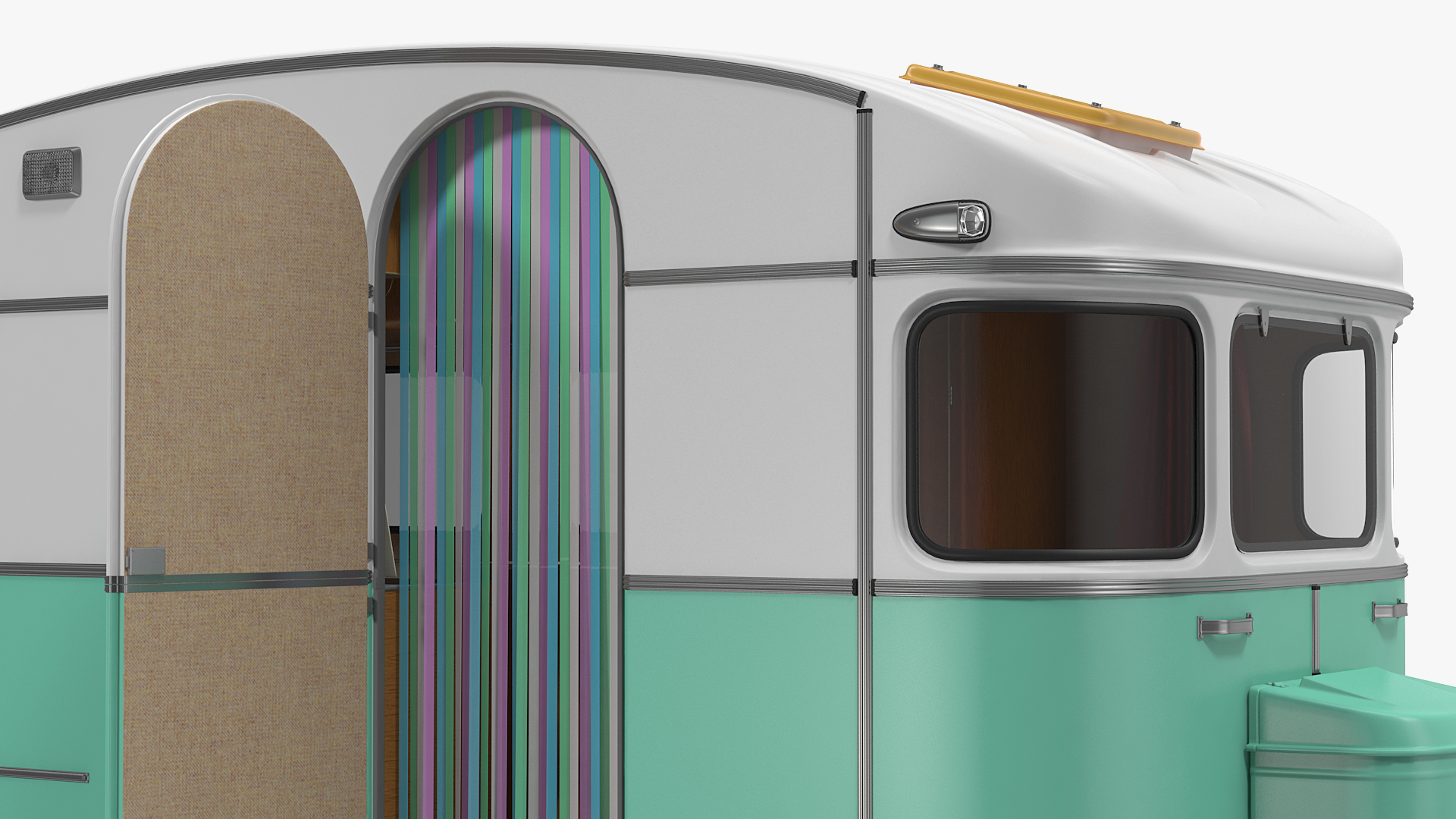 Constructam Comet 5 Vintage Caravan Rigged 3D