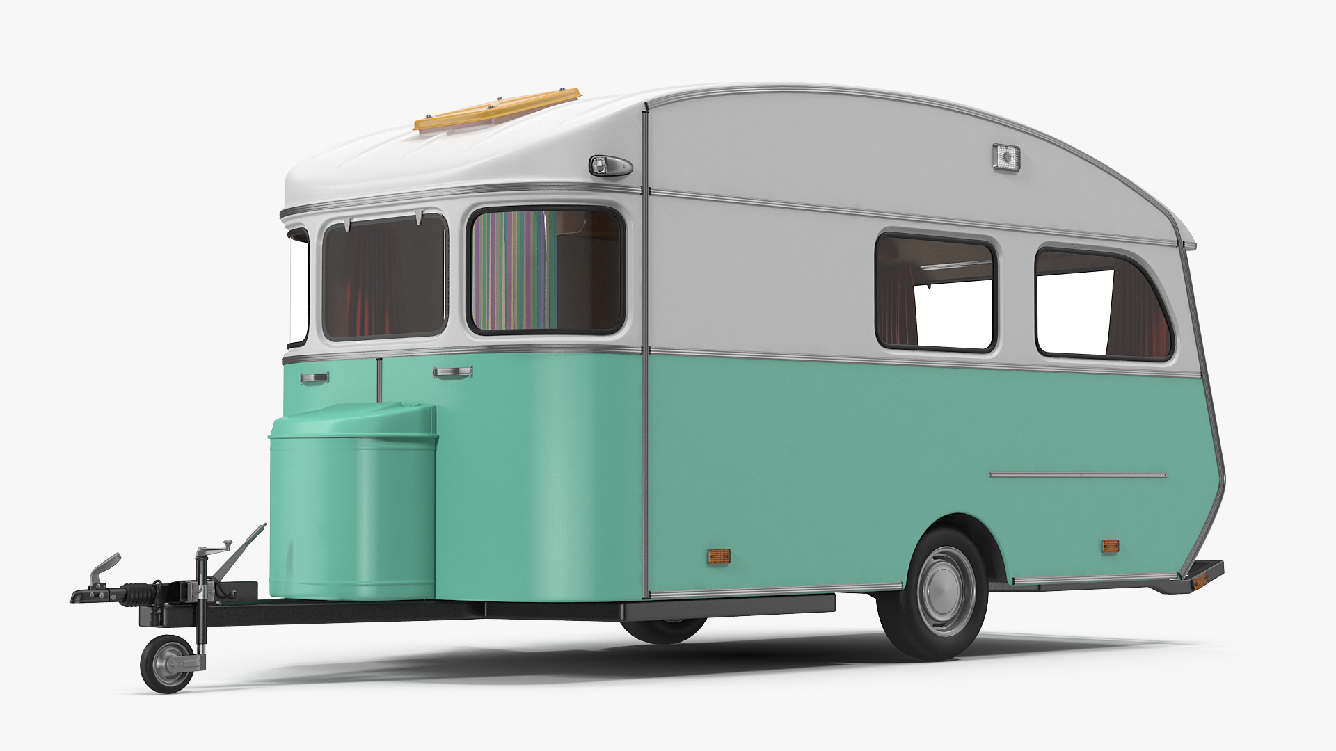 Constructam Comet 5 Vintage Caravan Rigged 3D