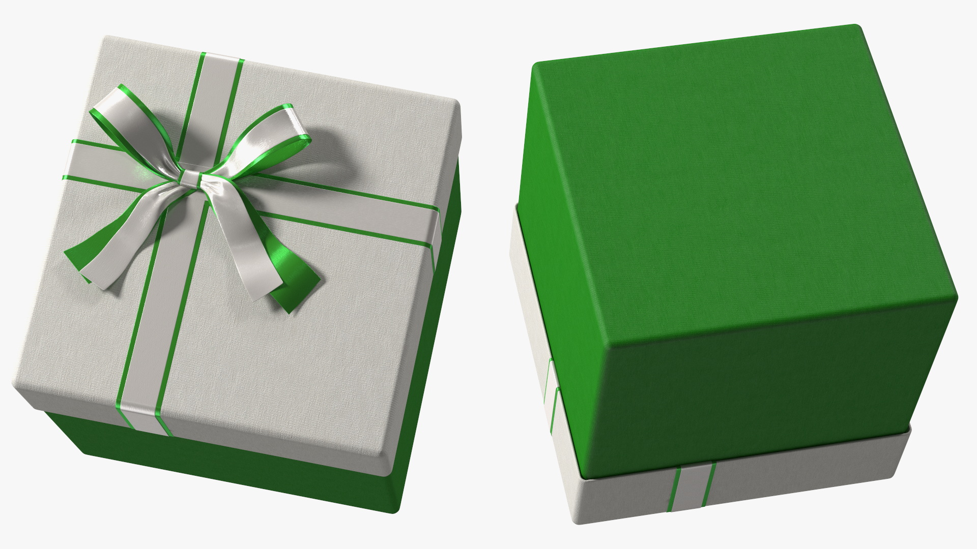3D model Gift Box with Ribbon