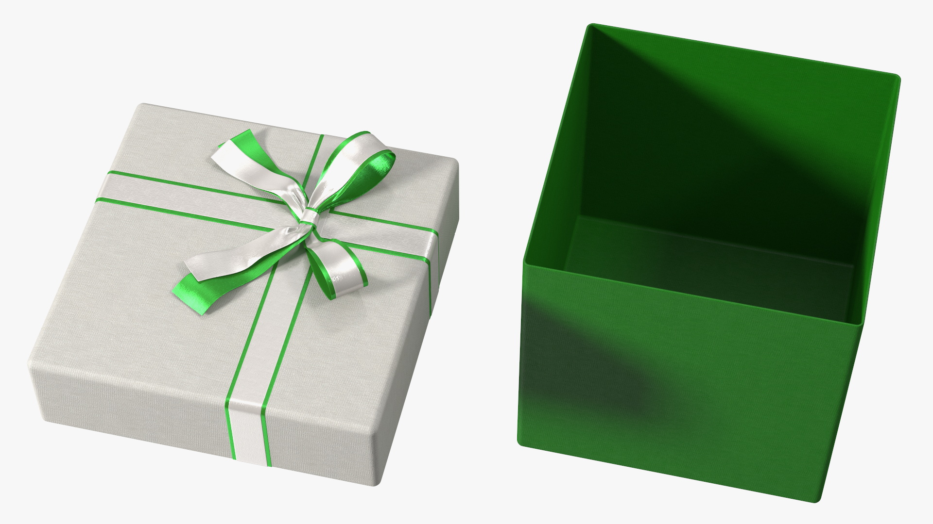 3D model Gift Box with Ribbon