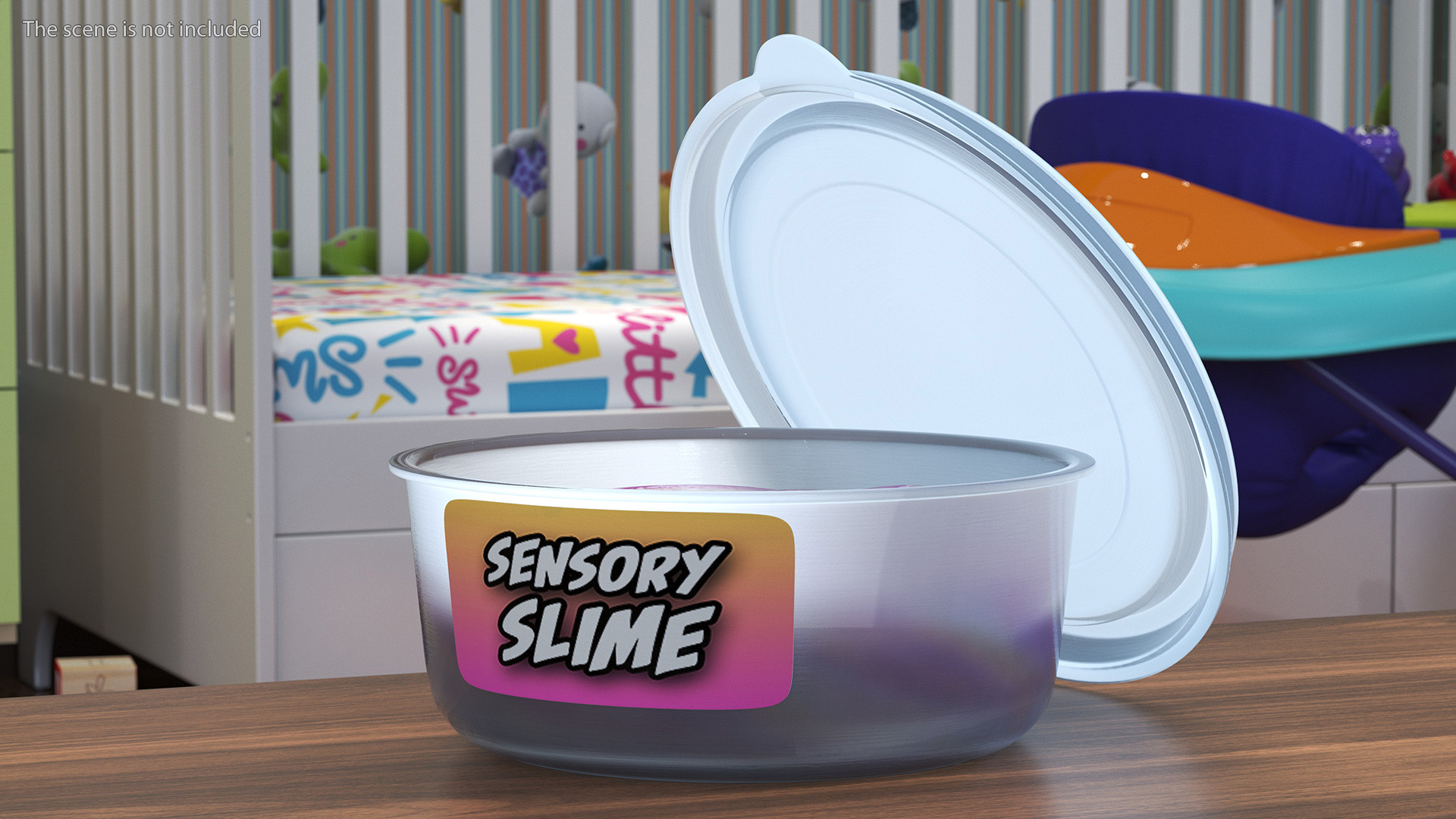 3D Yellow Pink Pot Toy Slimes