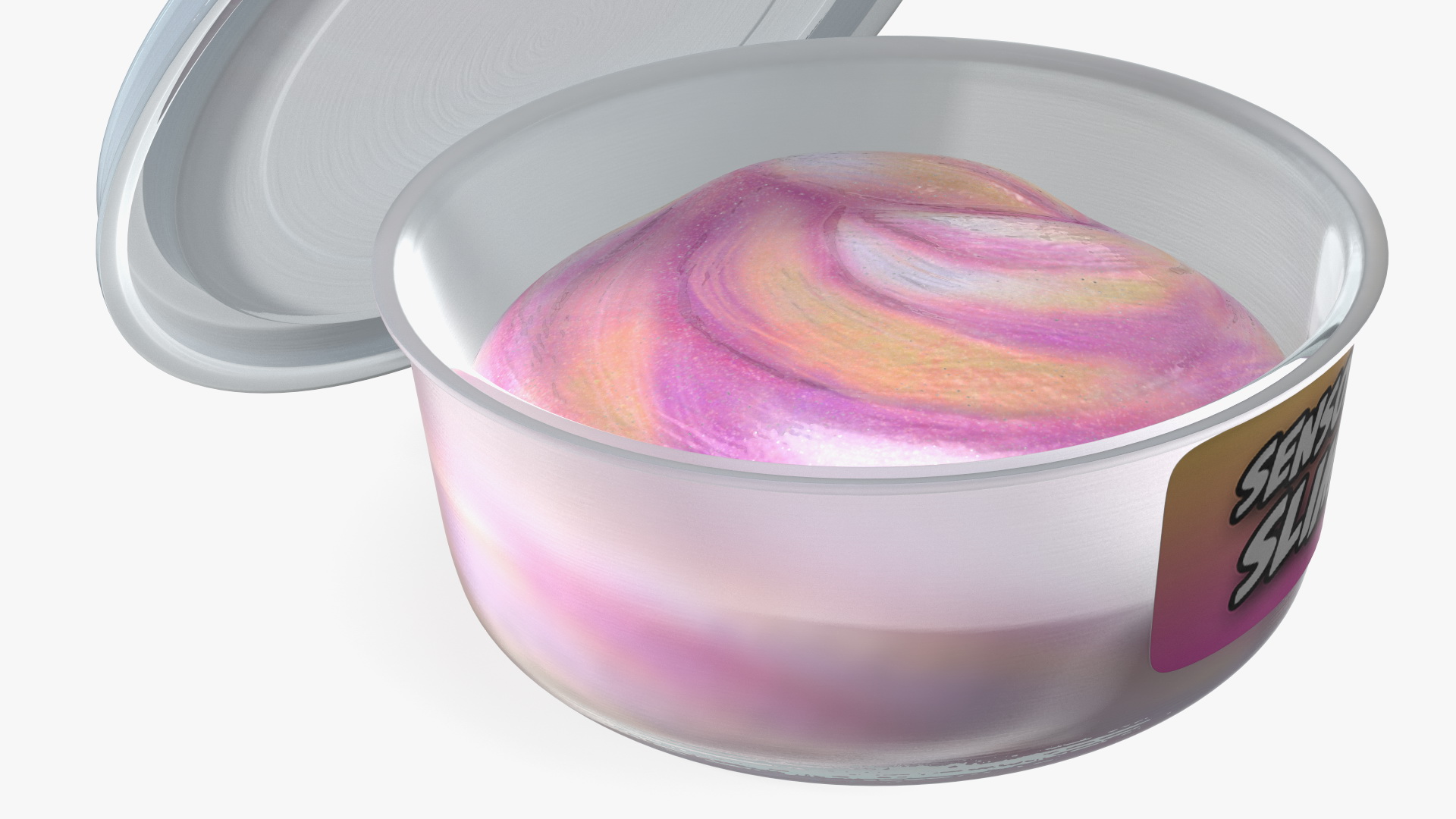3D Yellow Pink Pot Toy Slimes