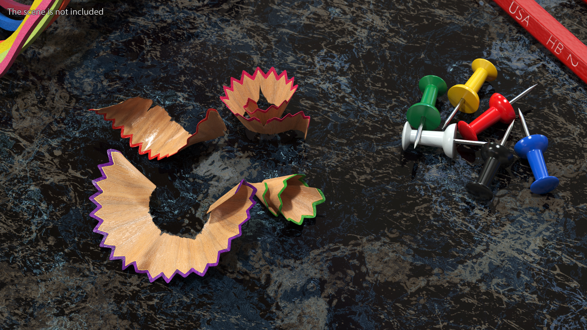 3D model Pencil Shavings