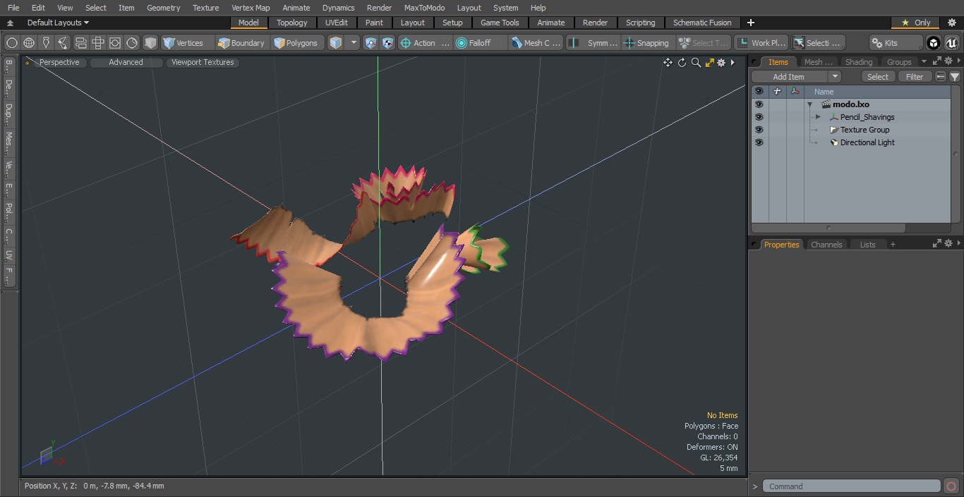 3D model Pencil Shavings