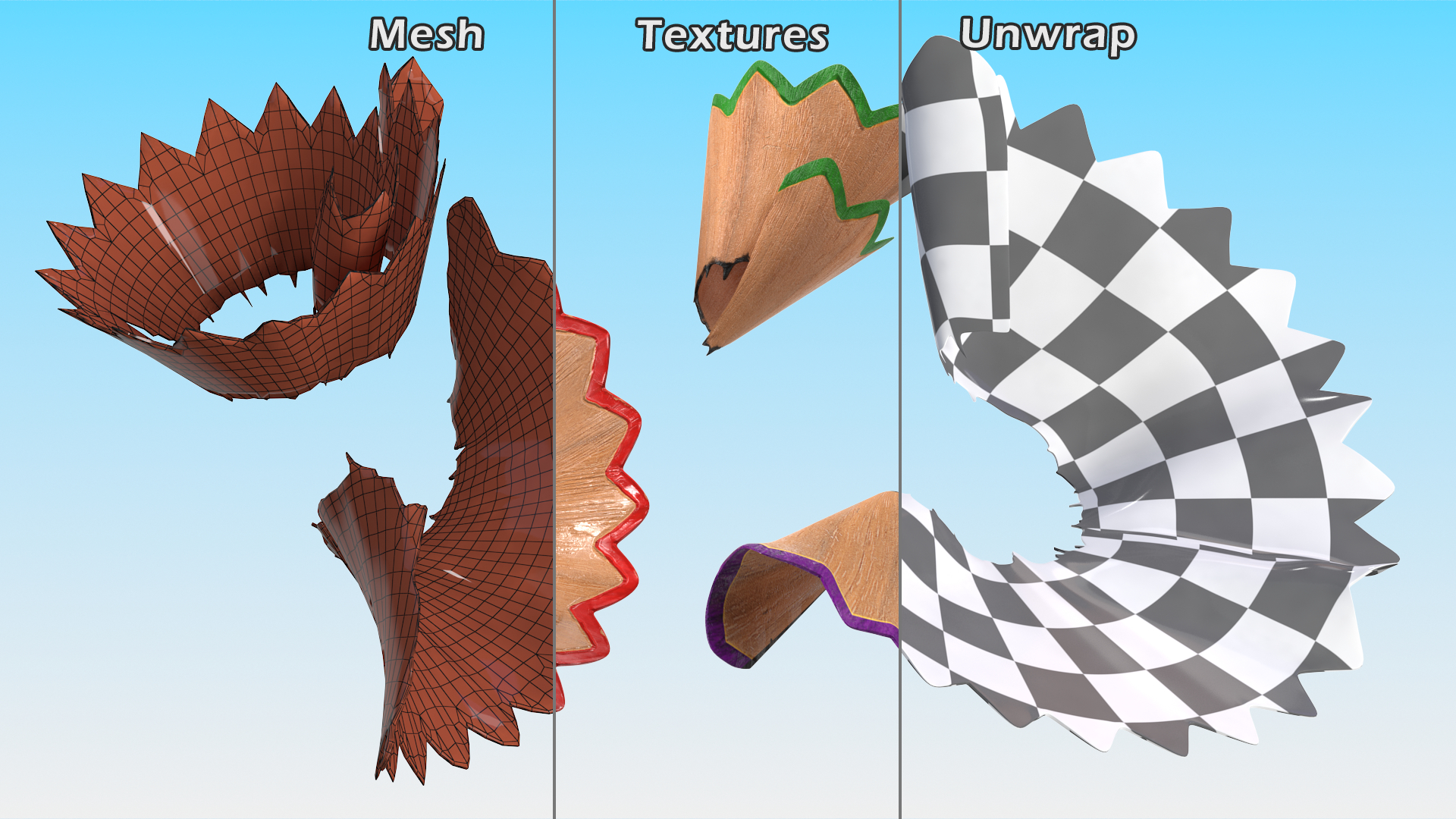 3D model Pencil Shavings