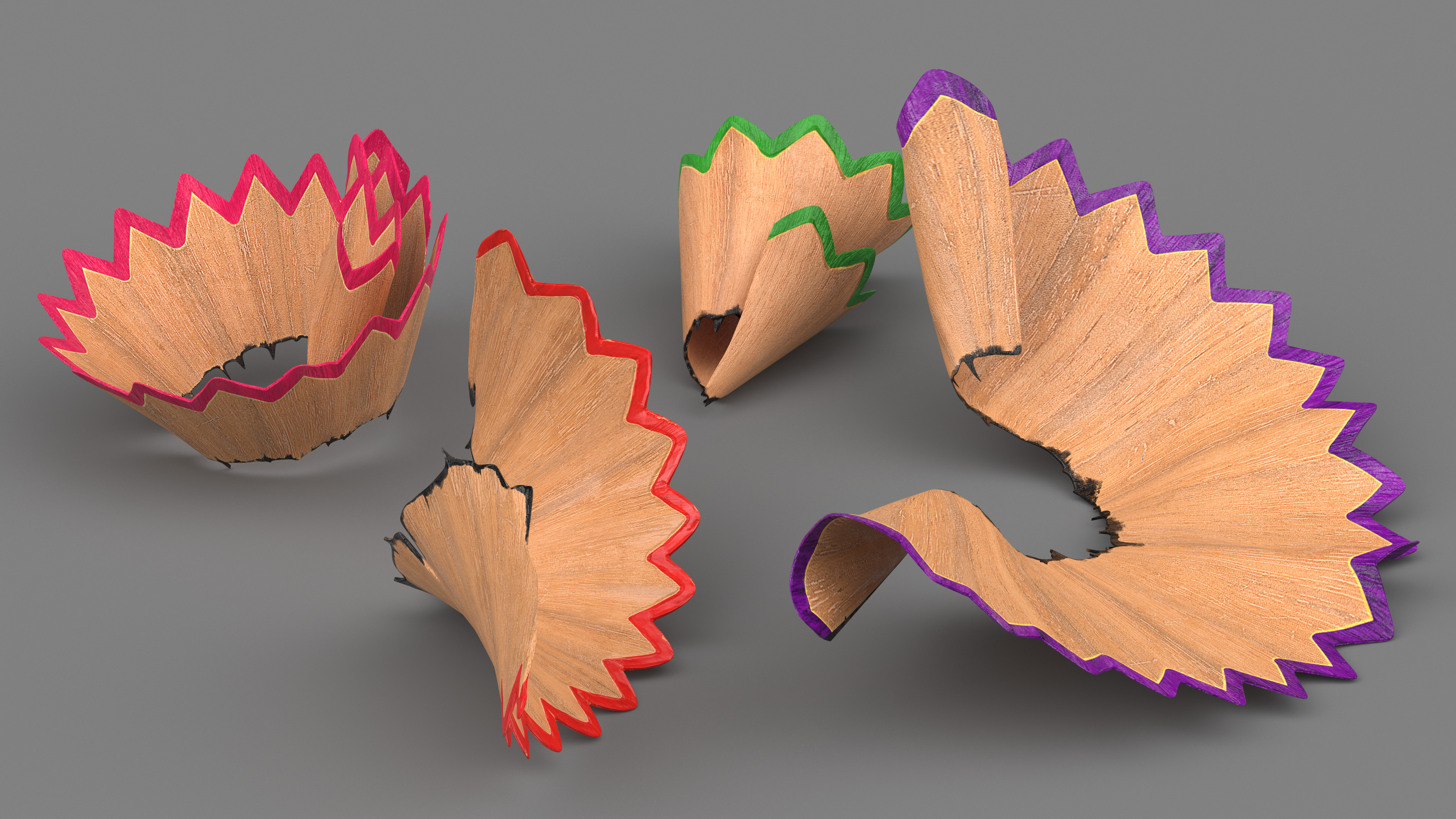3D model Pencil Shavings
