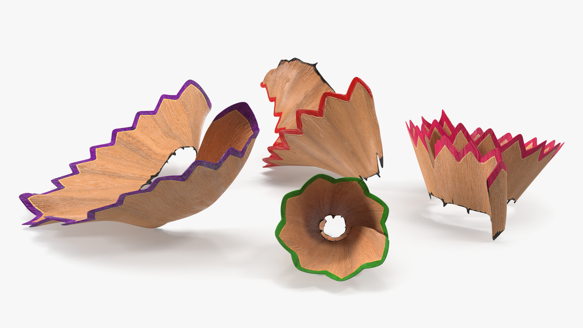 3D model Pencil Shavings