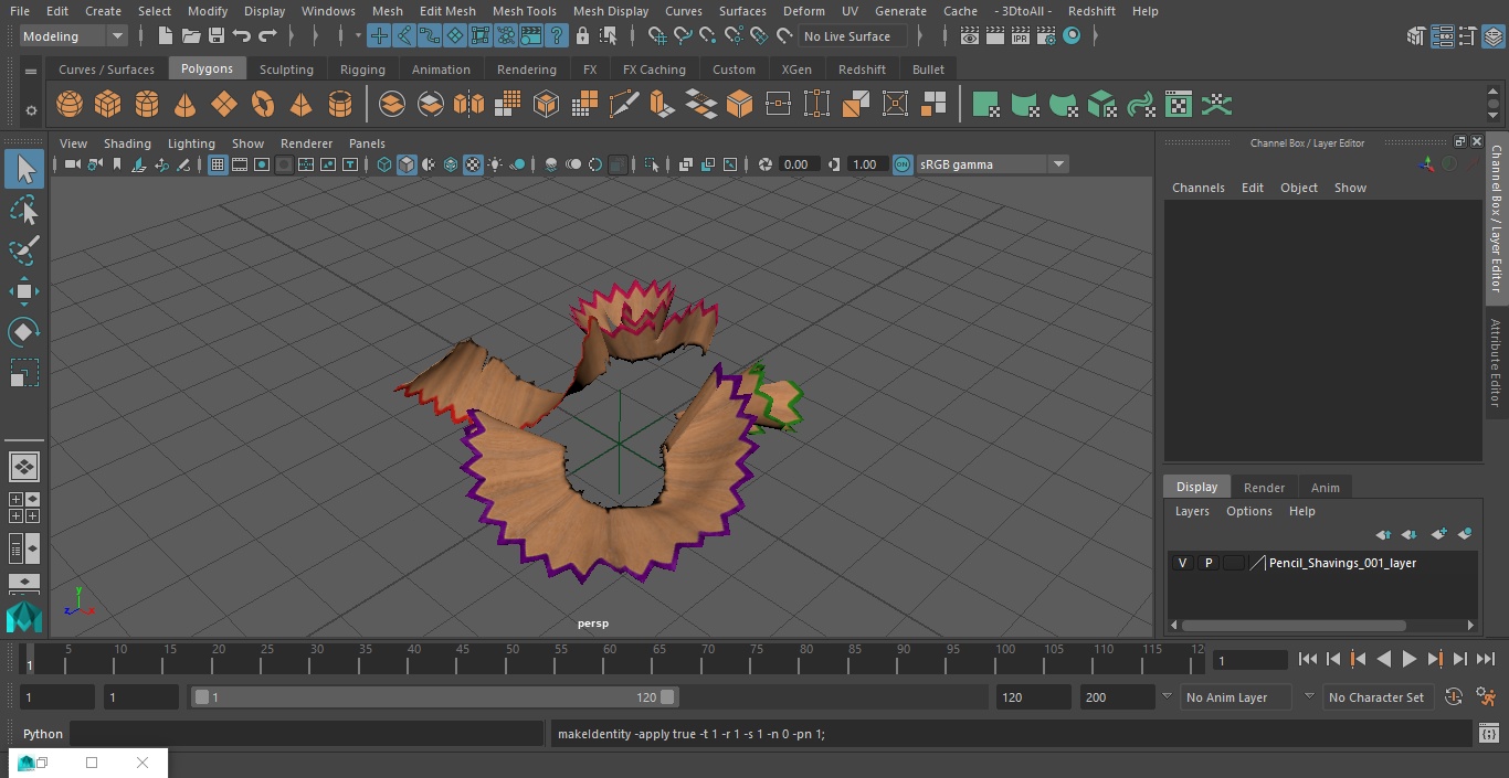 3D model Pencil Shavings