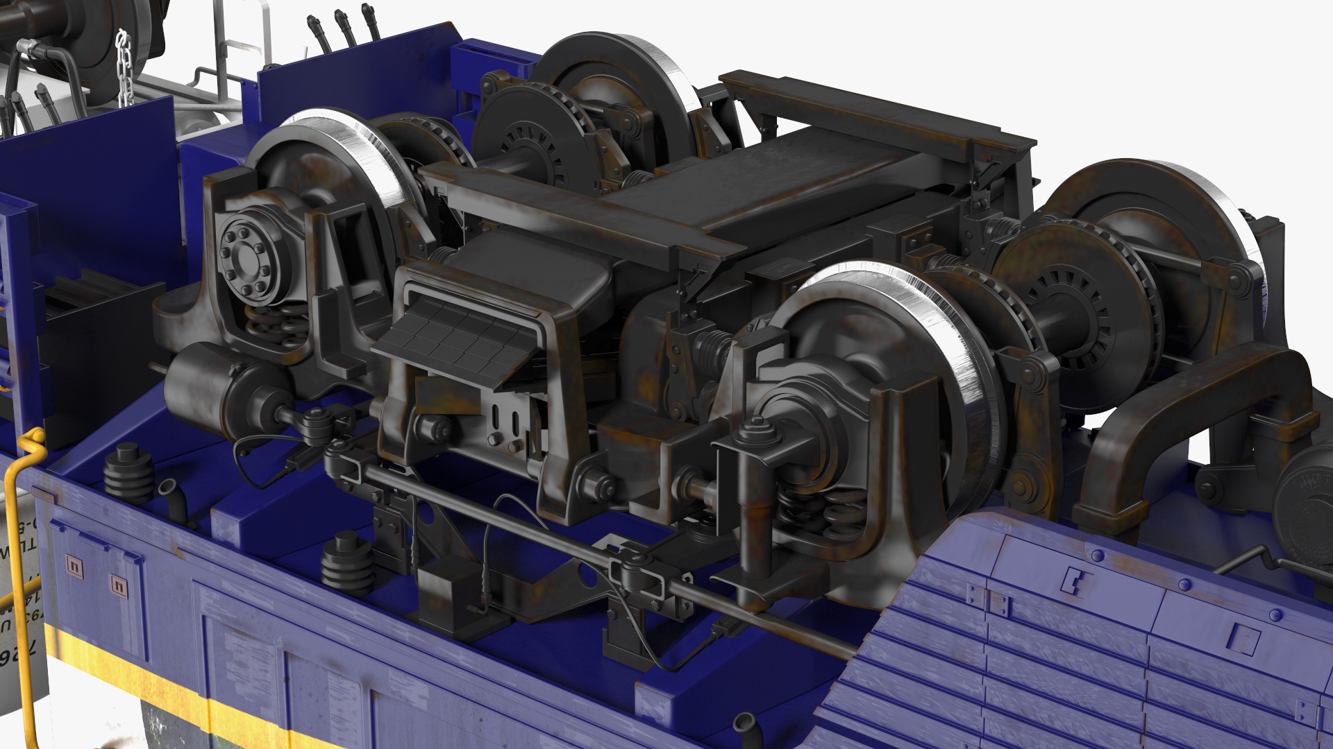 3D Train Locomotive With Tank