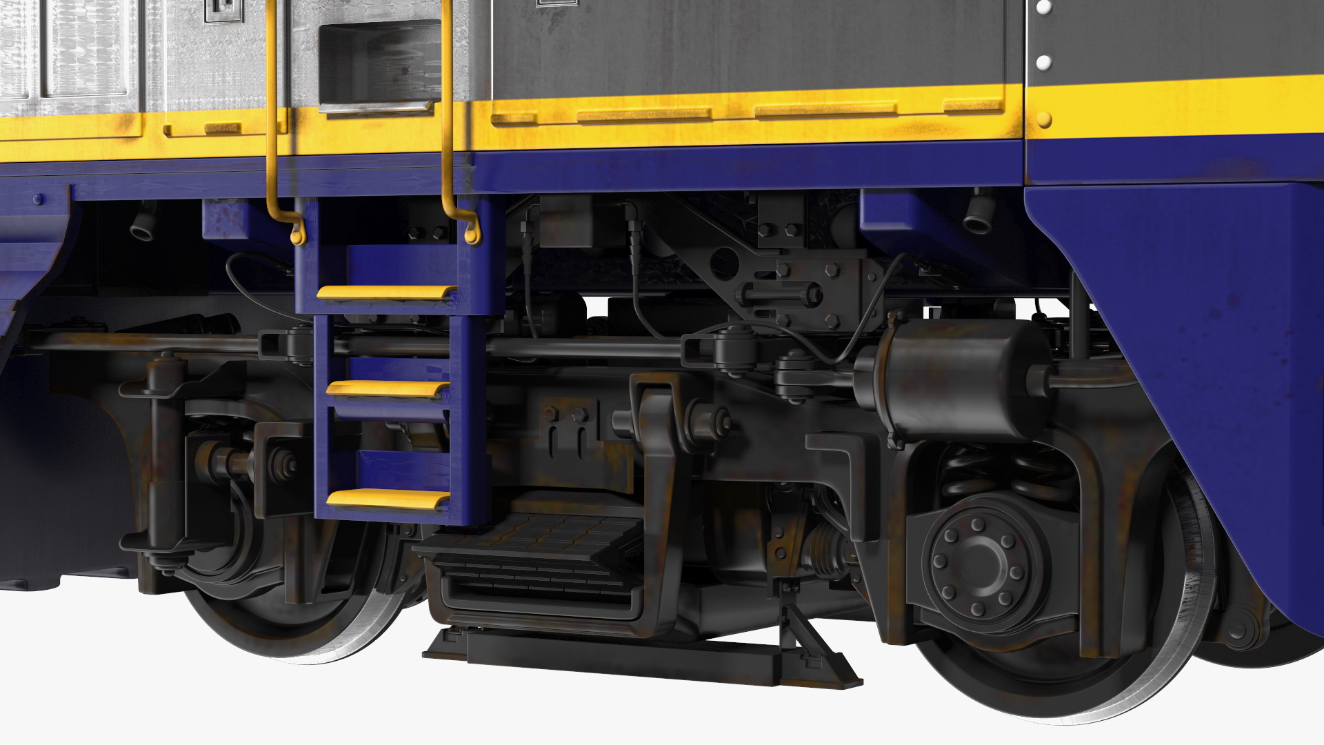 3D Train Locomotive With Tank