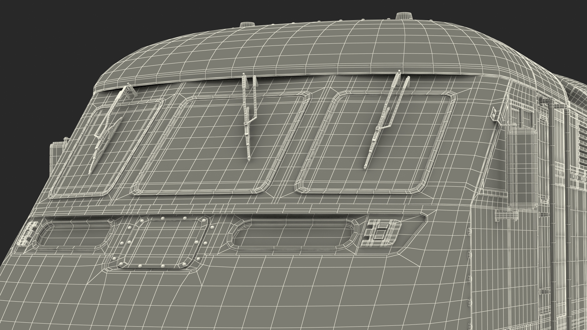 3D Train Locomotive With Tank