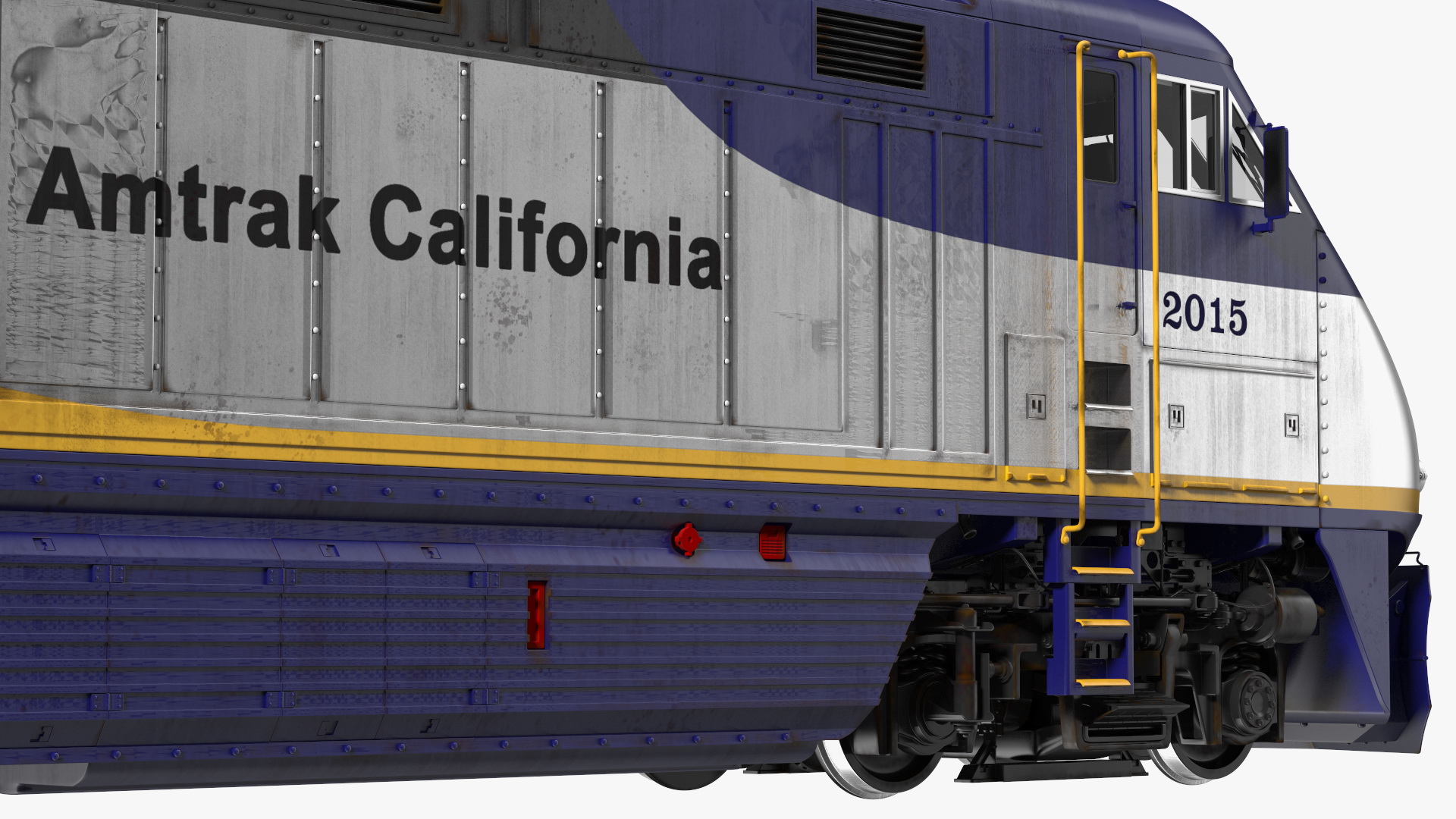 3D Train Locomotive With Tank
