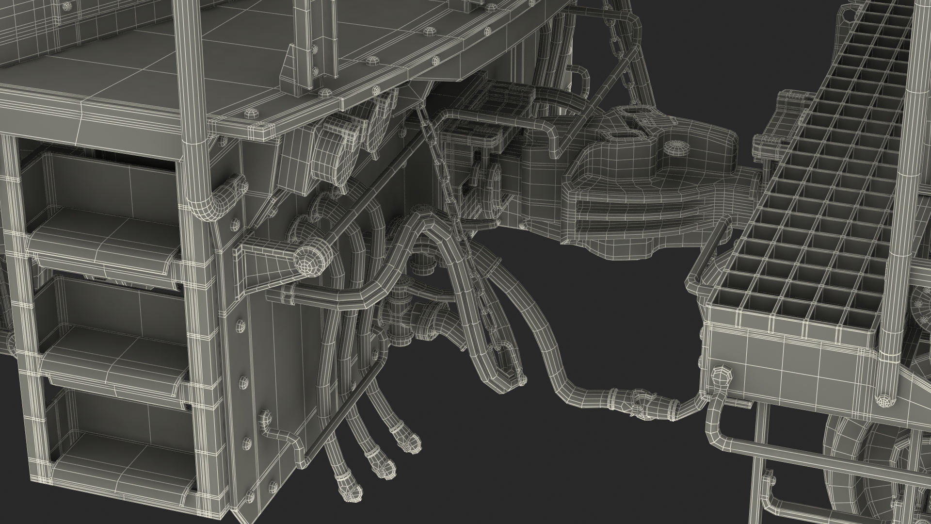 3D Train Locomotive With Tank