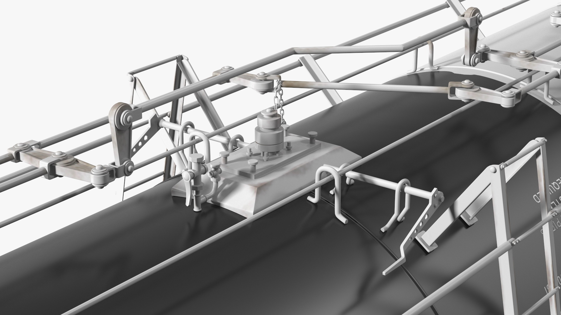 3D Train Locomotive With Tank