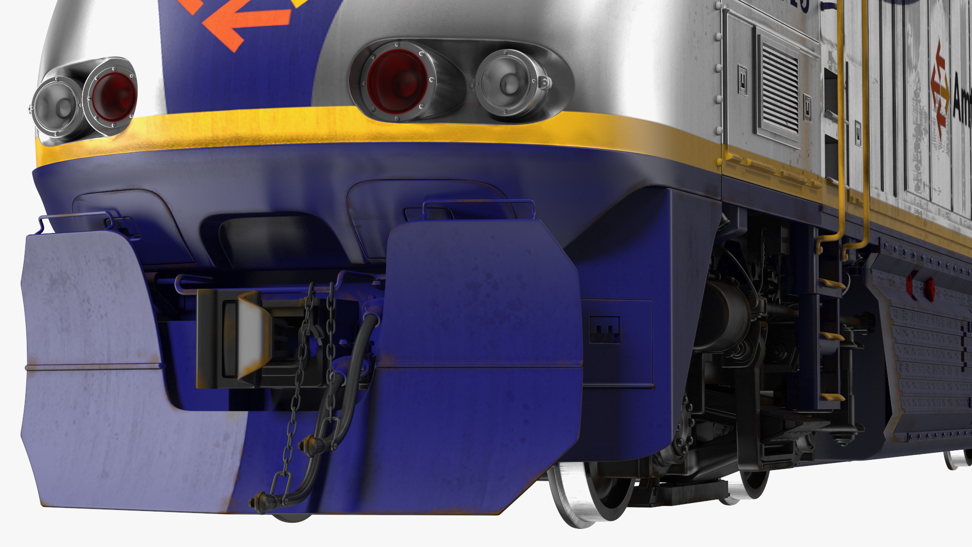 3D Train Locomotive With Tank