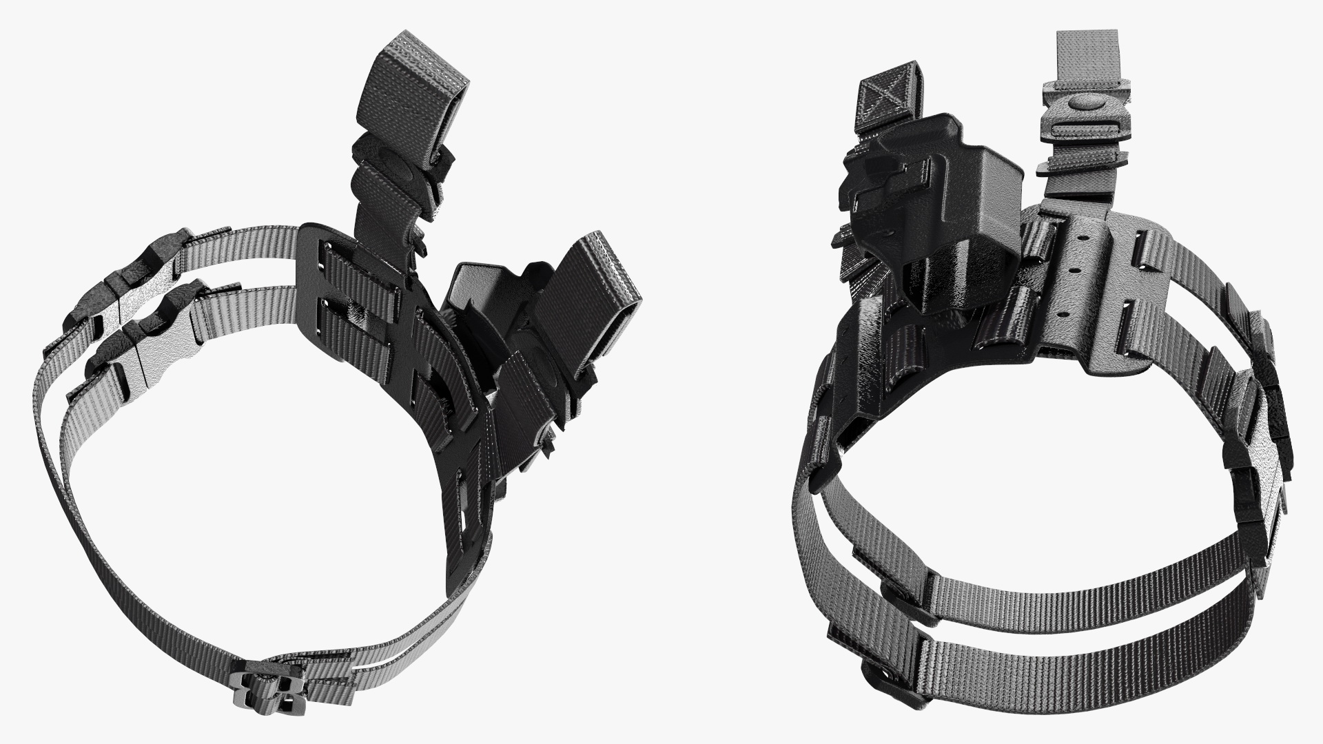 3D Tactical Pistol Thigh Gun Holster model