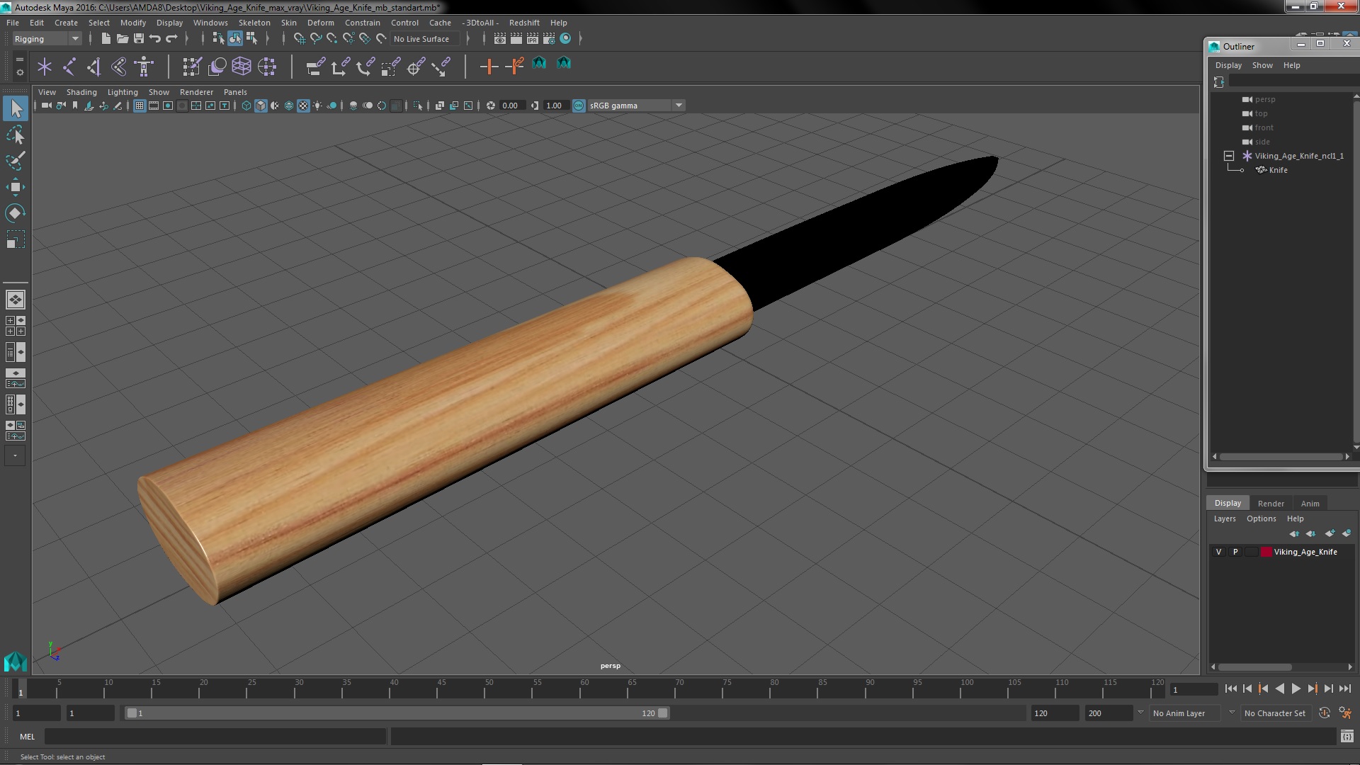 3D Viking Age Knife