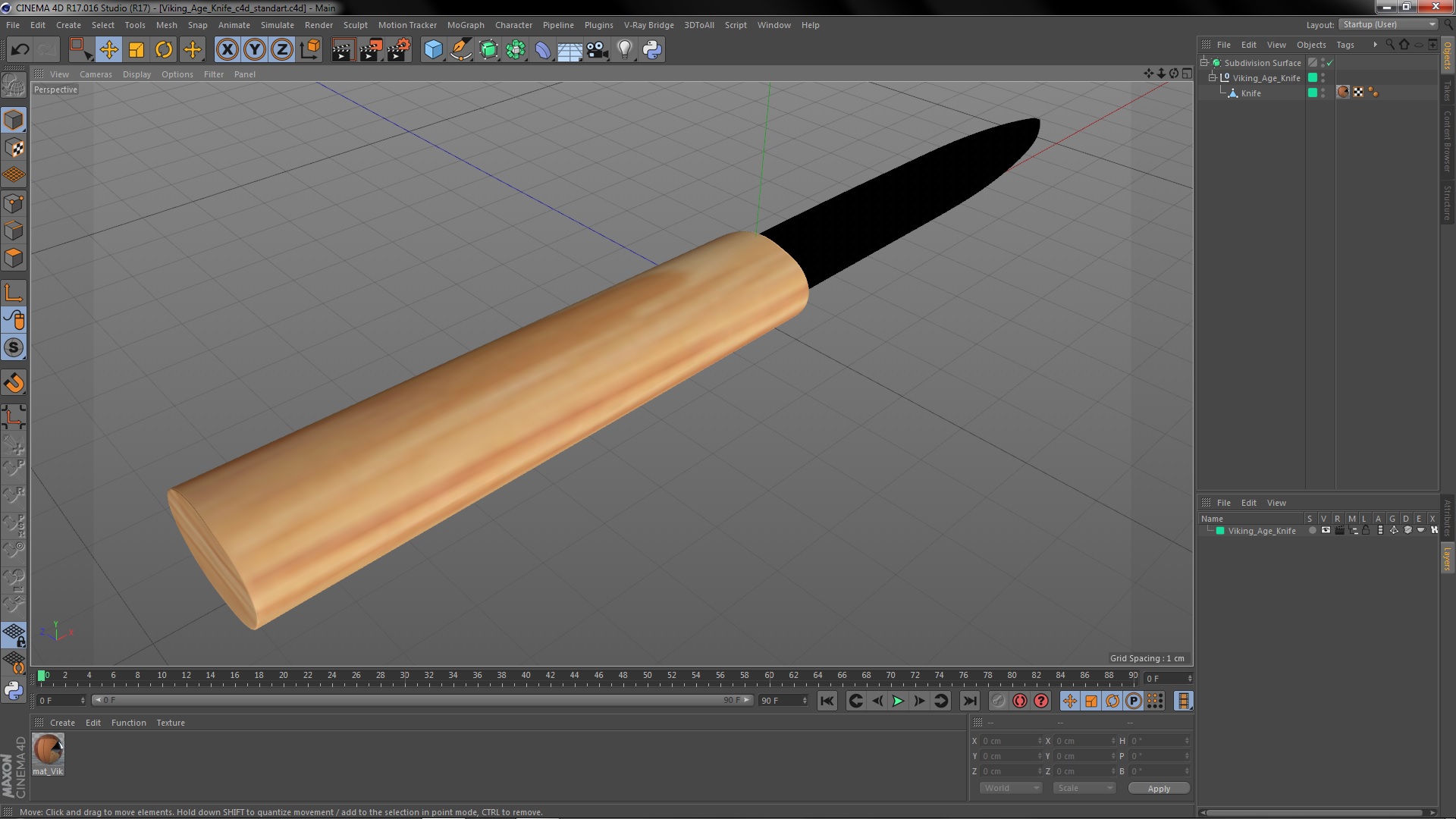 3D Viking Age Knife