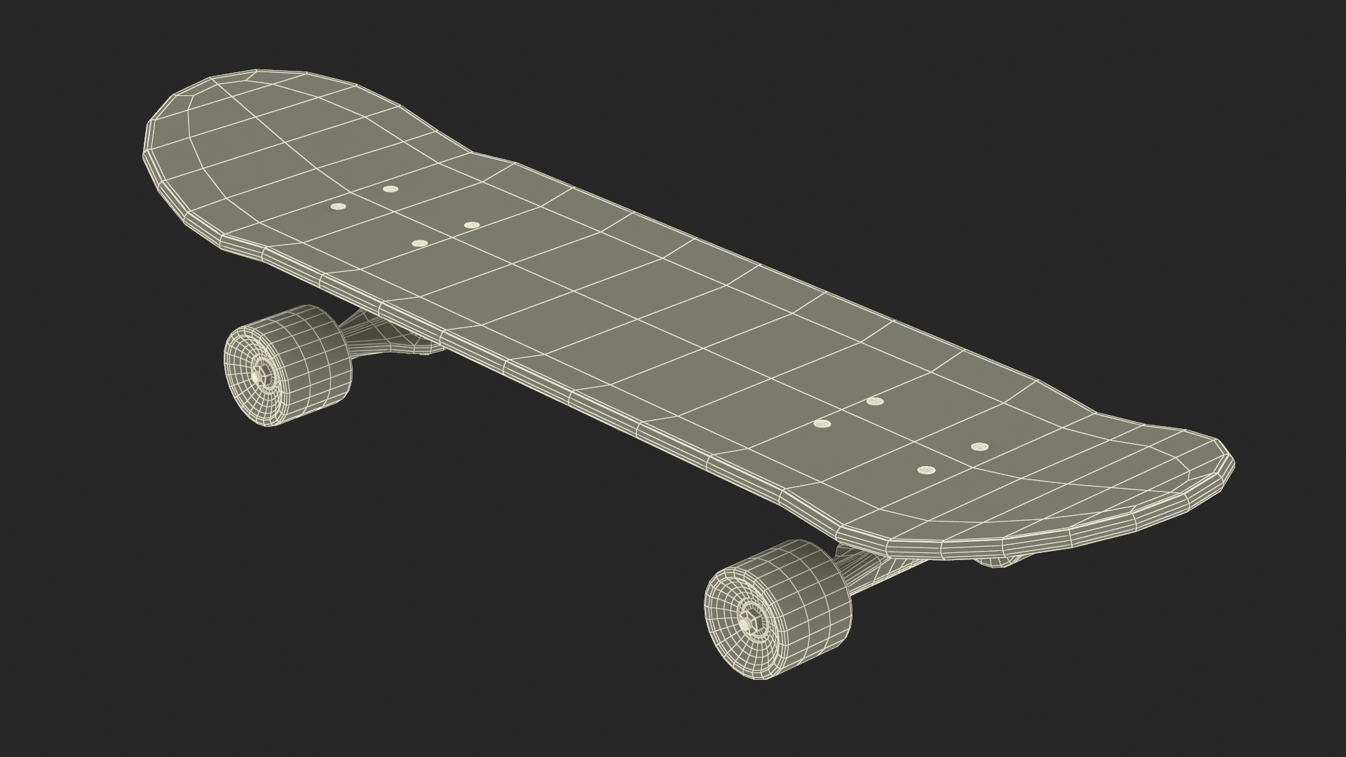 3D model Classic Skateboard Black Label