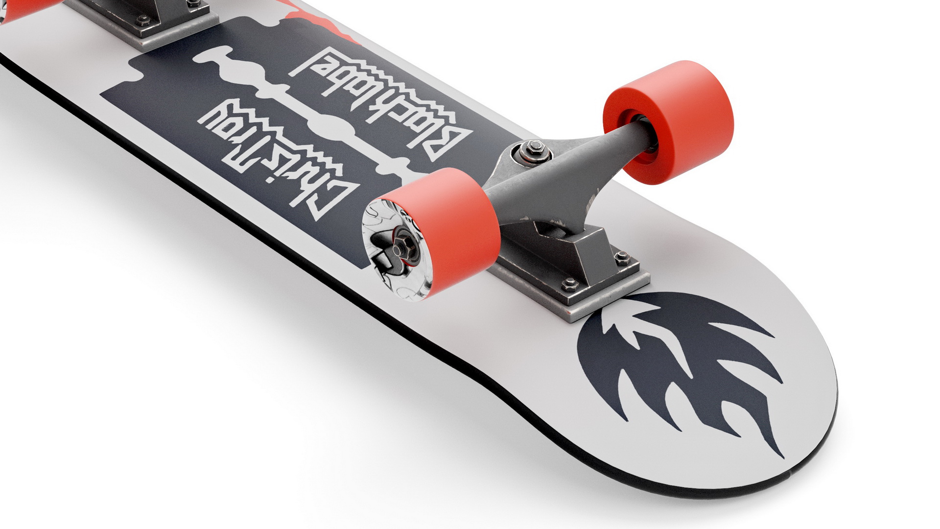3D model Classic Skateboard Black Label