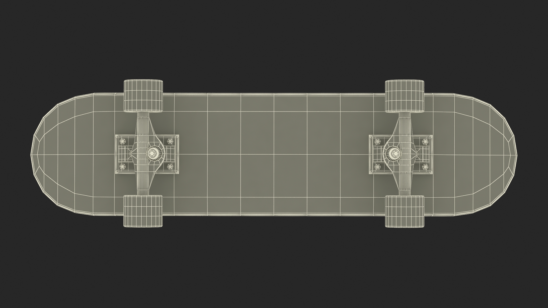 3D model Classic Skateboard Black Label