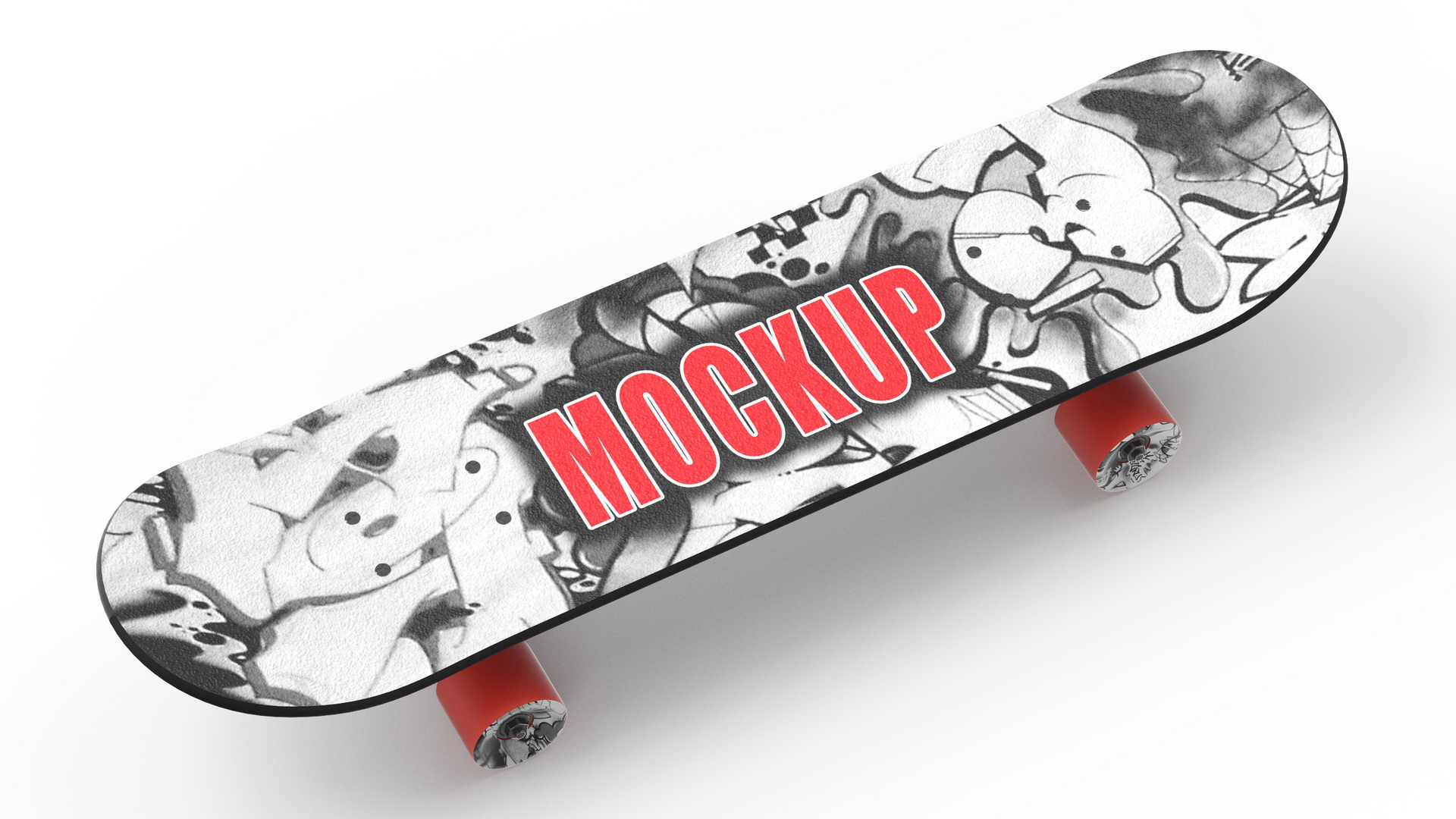 3D model Classic Skateboard Black Label