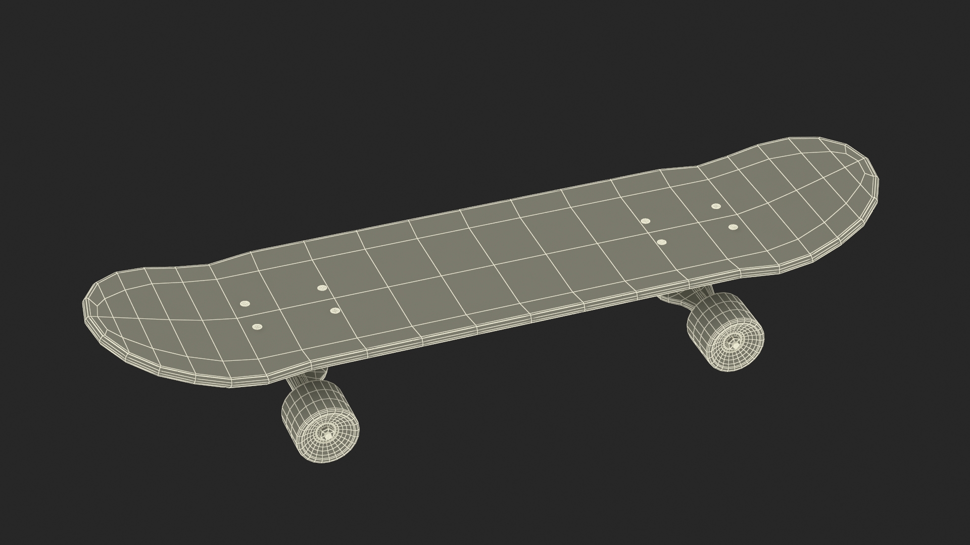 3D model Classic Skateboard Black Label