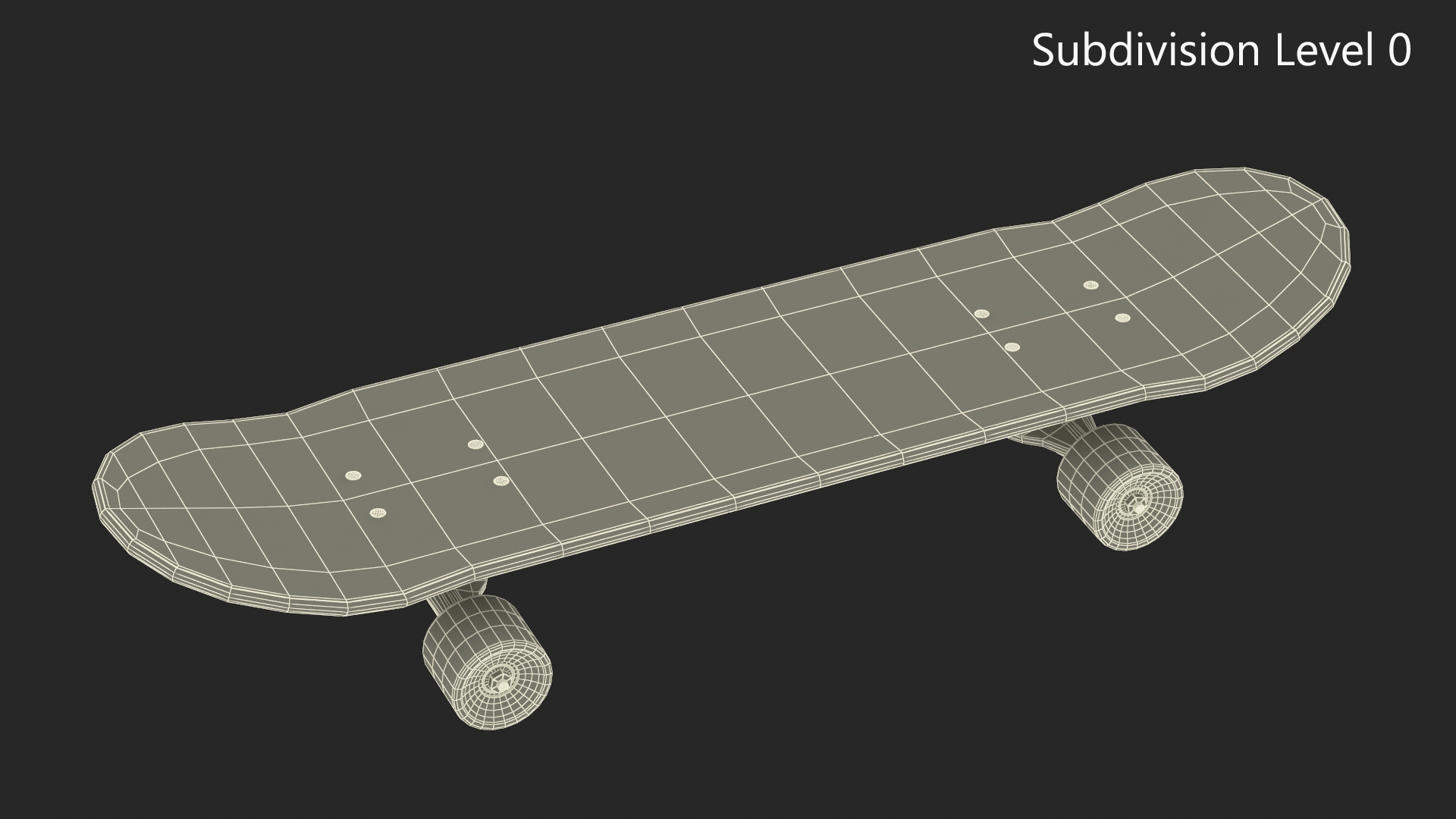 3D model Classic Skateboard Black Label
