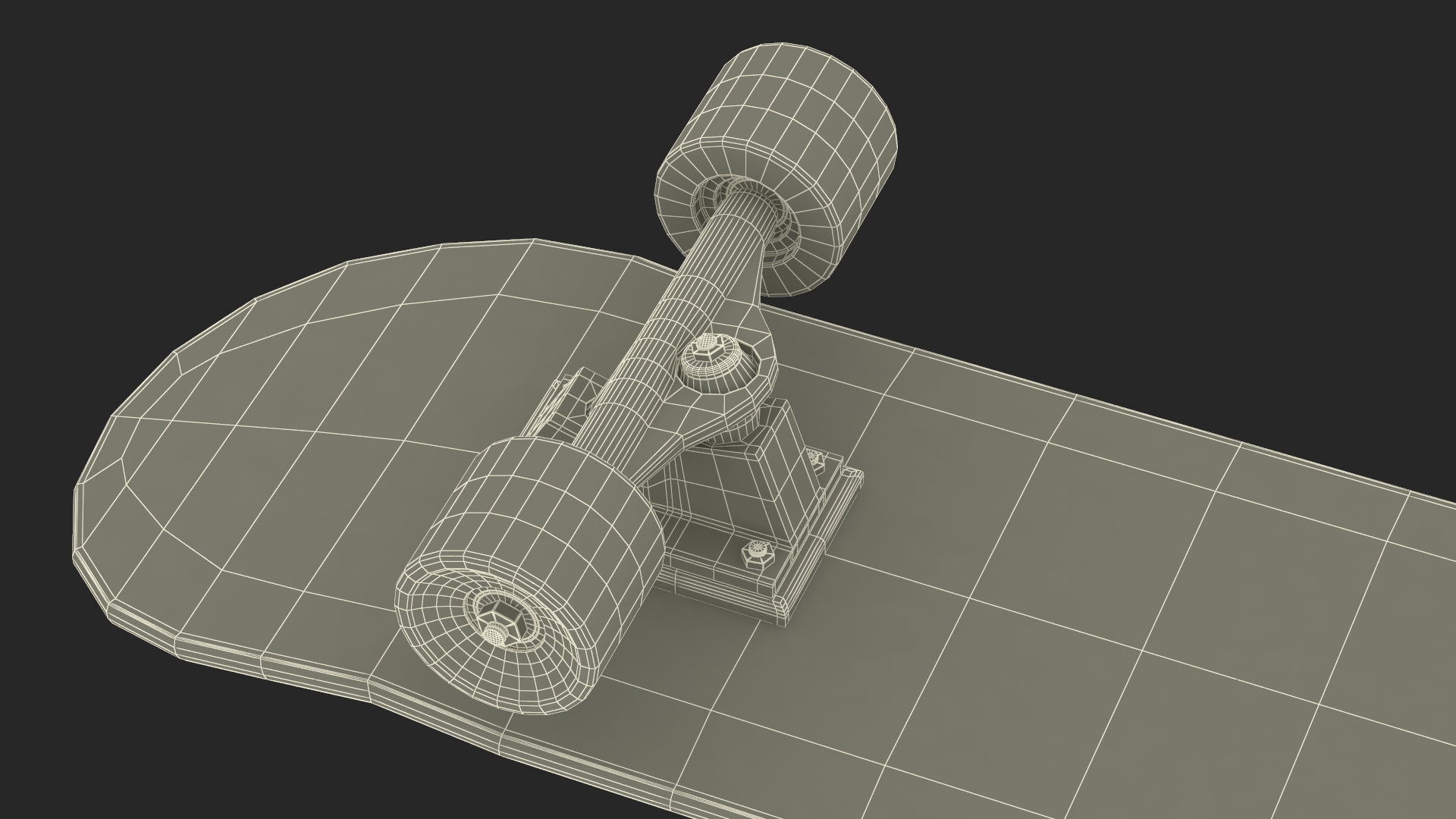 3D model Classic Skateboard Black Label