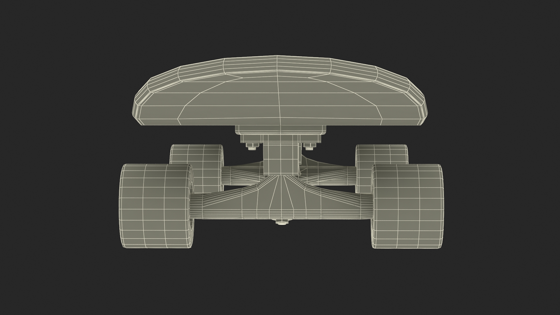 3D model Classic Skateboard Black Label
