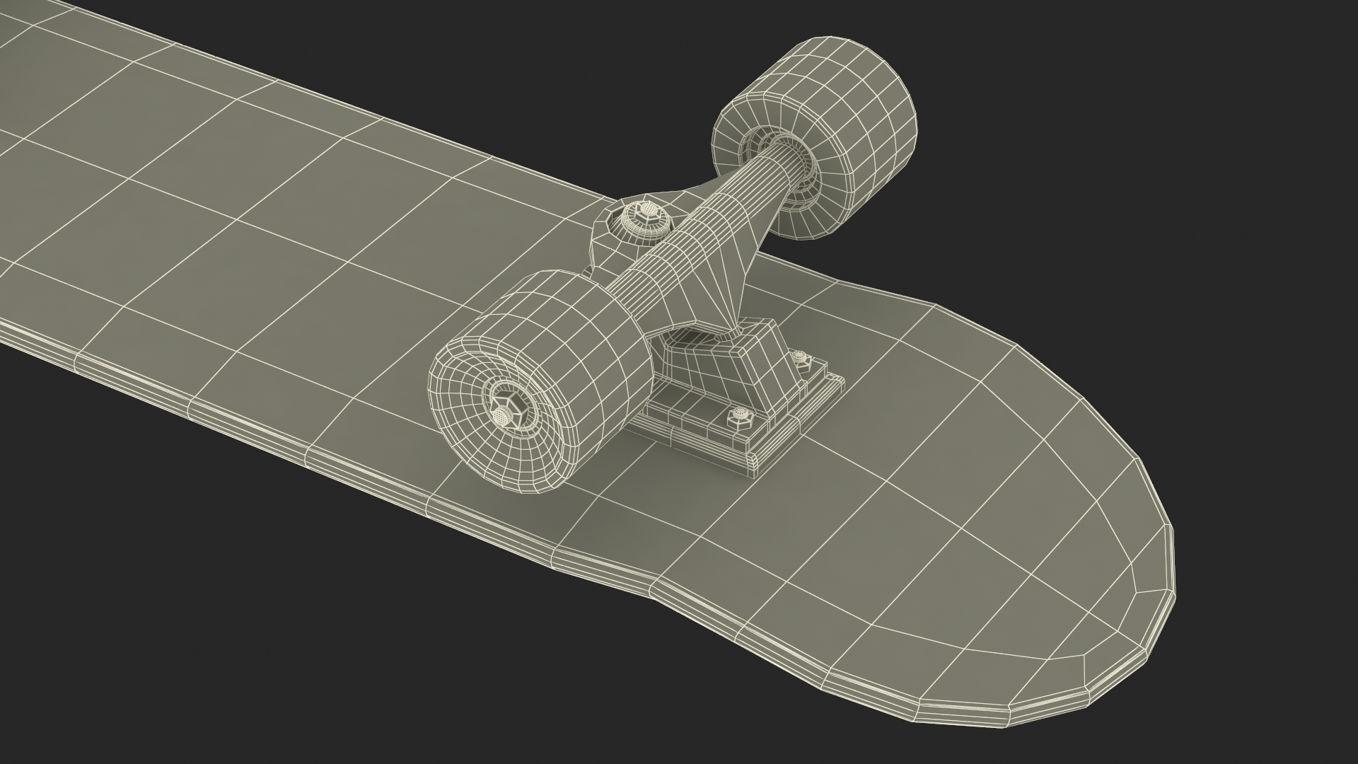 3D model Classic Skateboard Black Label