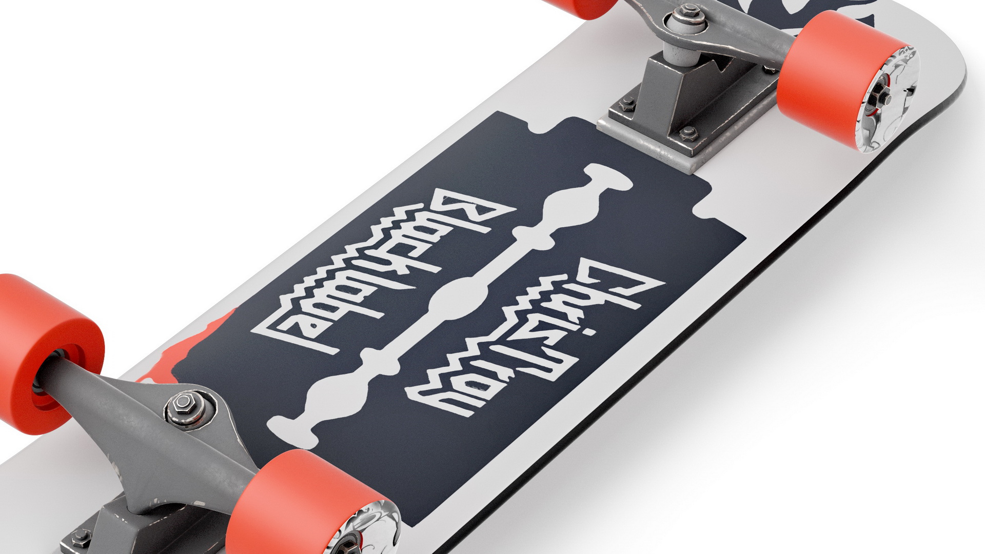 3D model Classic Skateboard Black Label