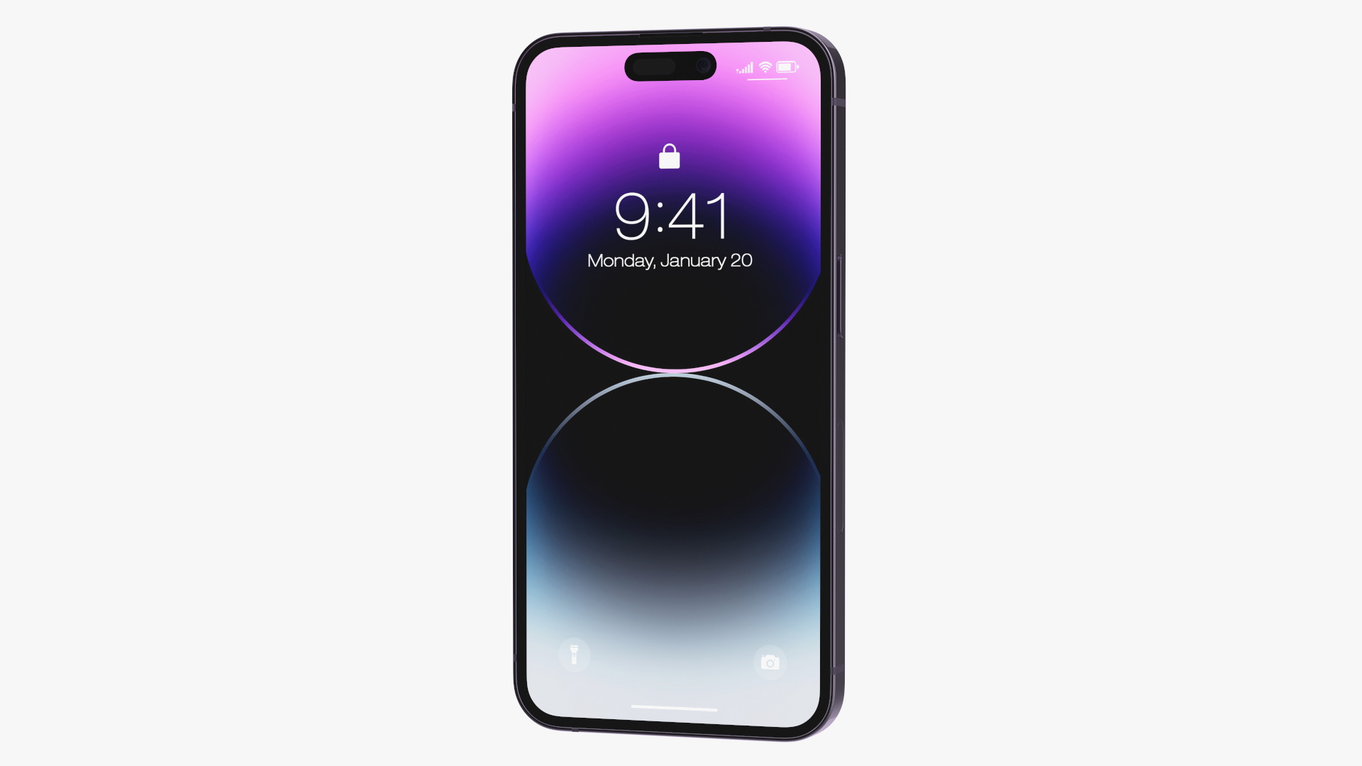 3D Apple iPhone 14 Pro Deep Purple
