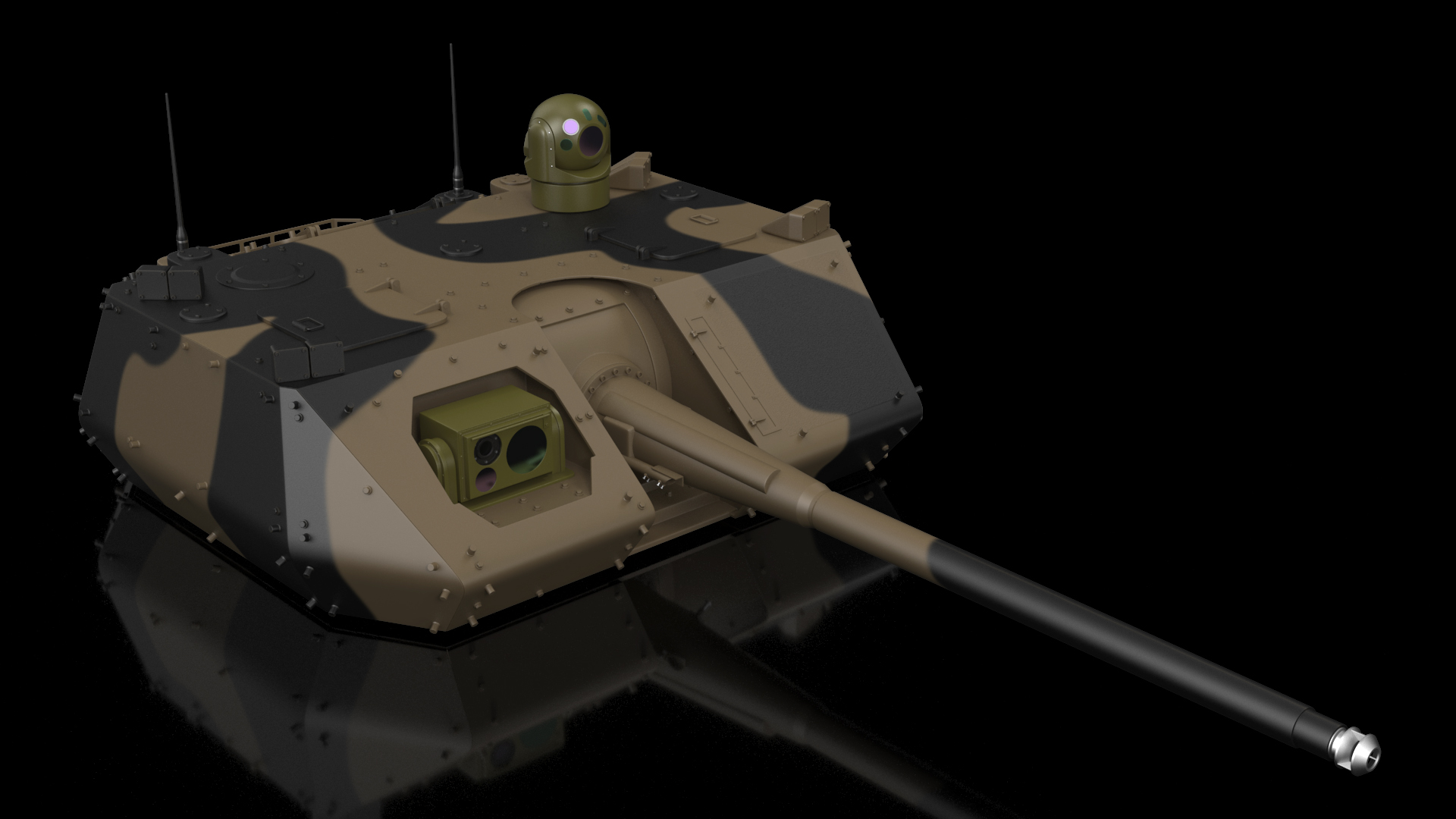 Tank Turret Camouflage 3D