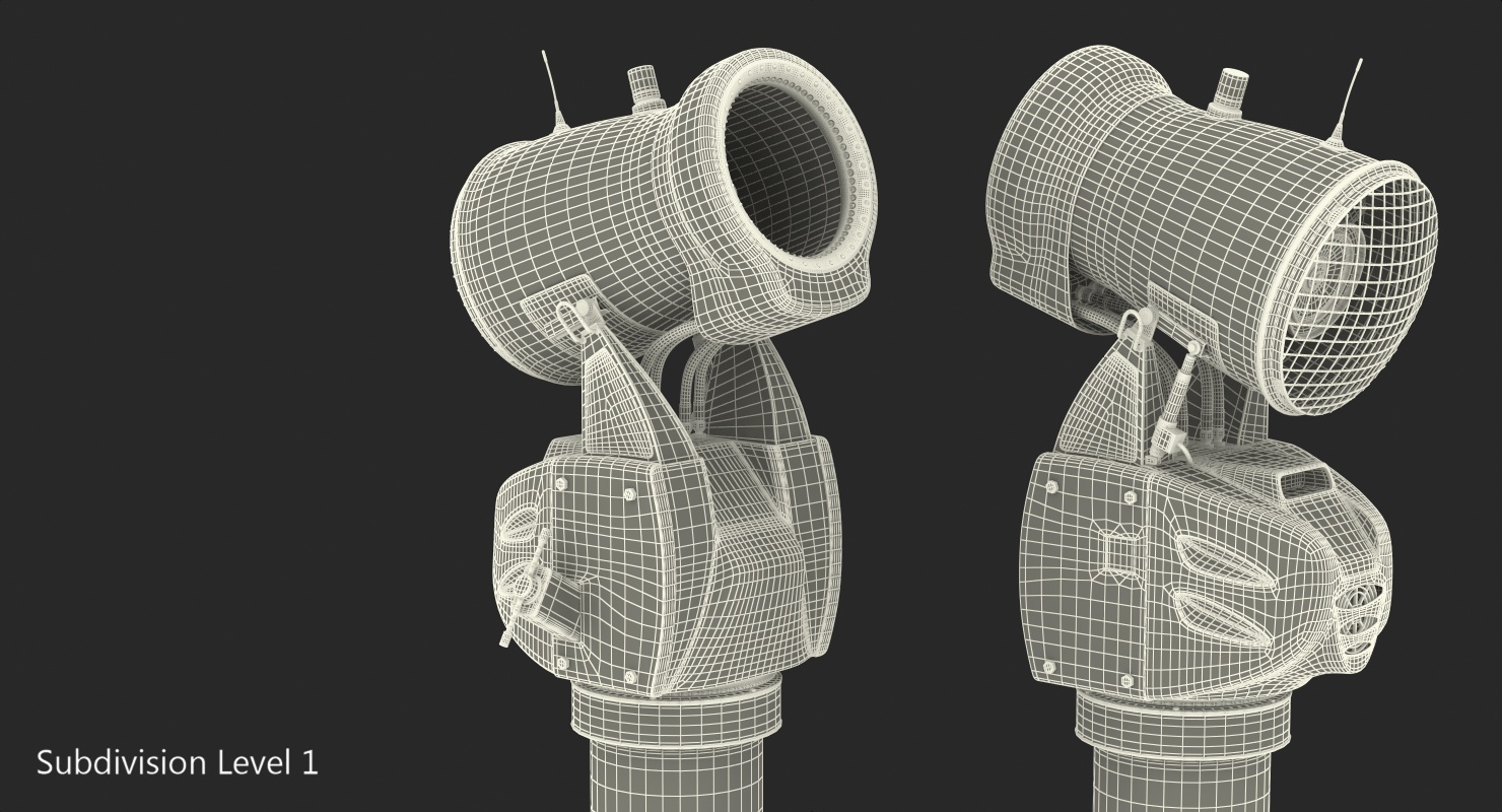 Green Snow Gun 3D model