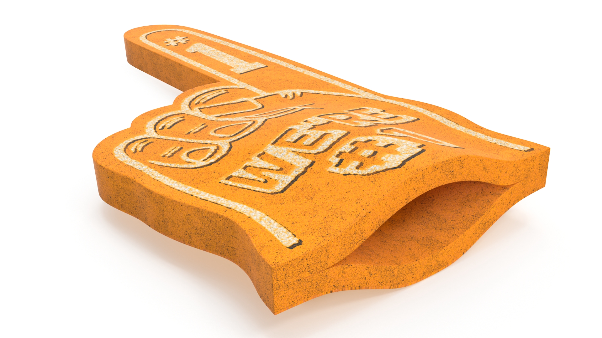 3D Foam Hand Yellow