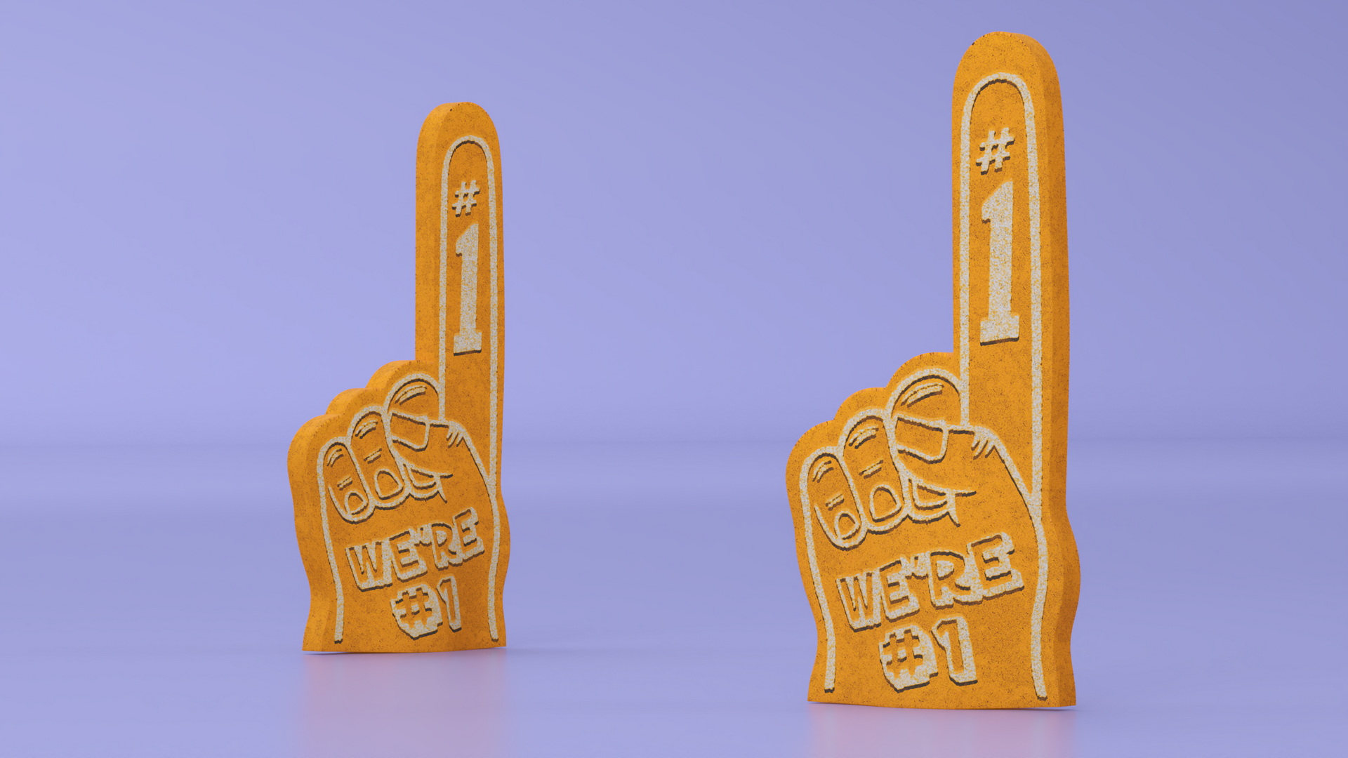 3D Foam Hand Yellow