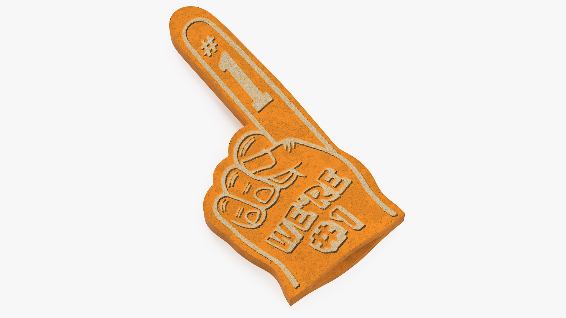 3D Foam Hand Yellow